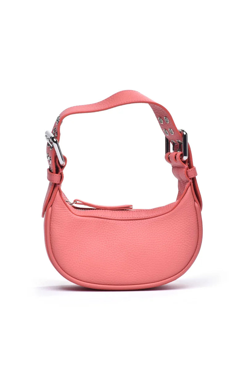 Mini Leather Clutch - Pink