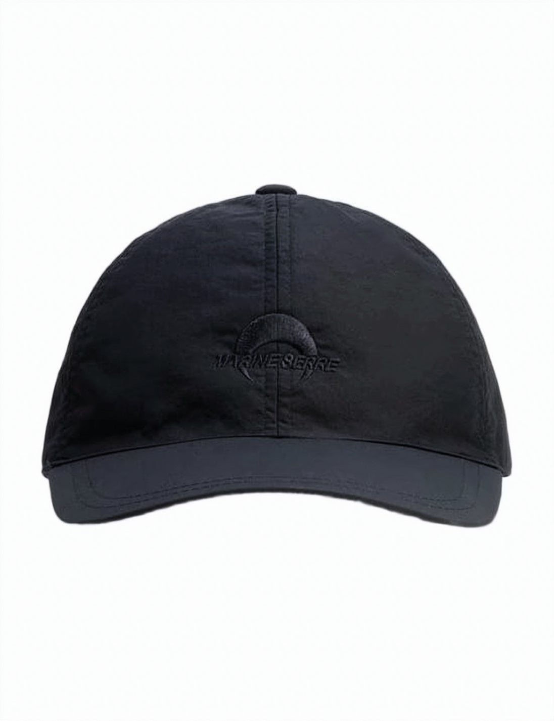 Minimalist Black Cap with Structured Front Panel