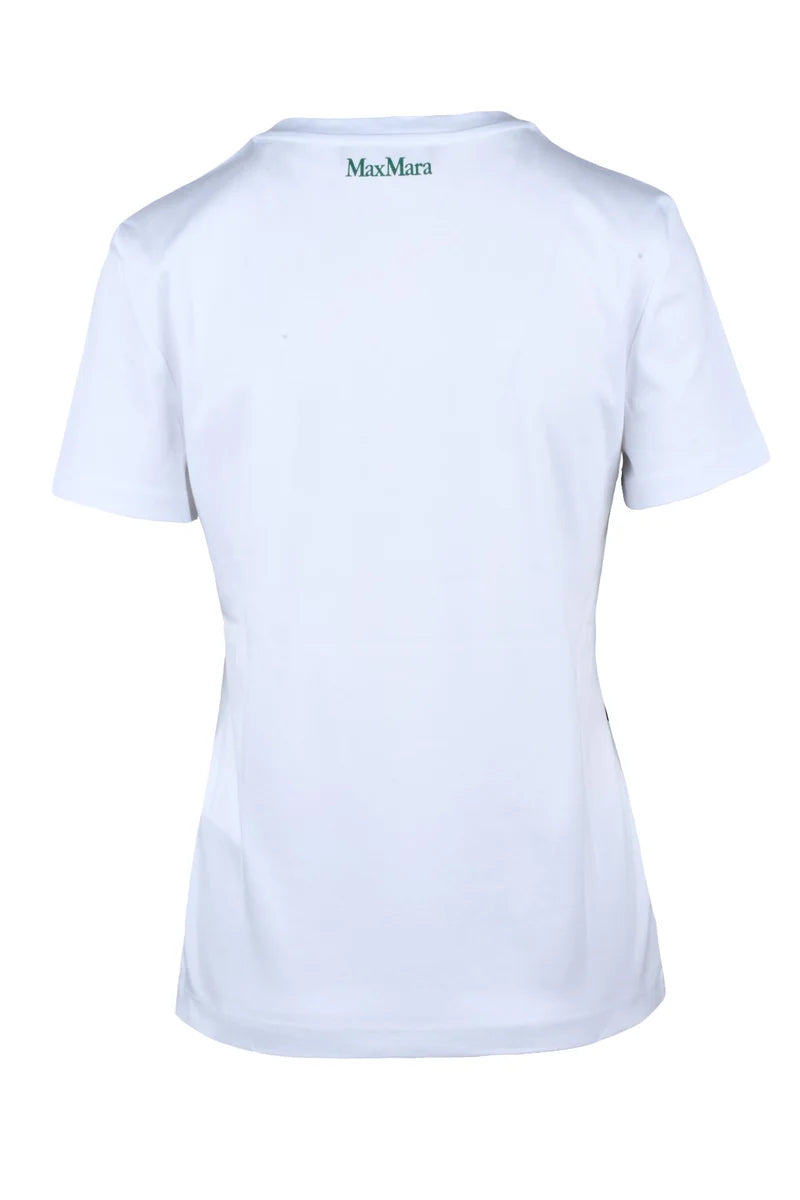 Green White Cotton T-shirt
