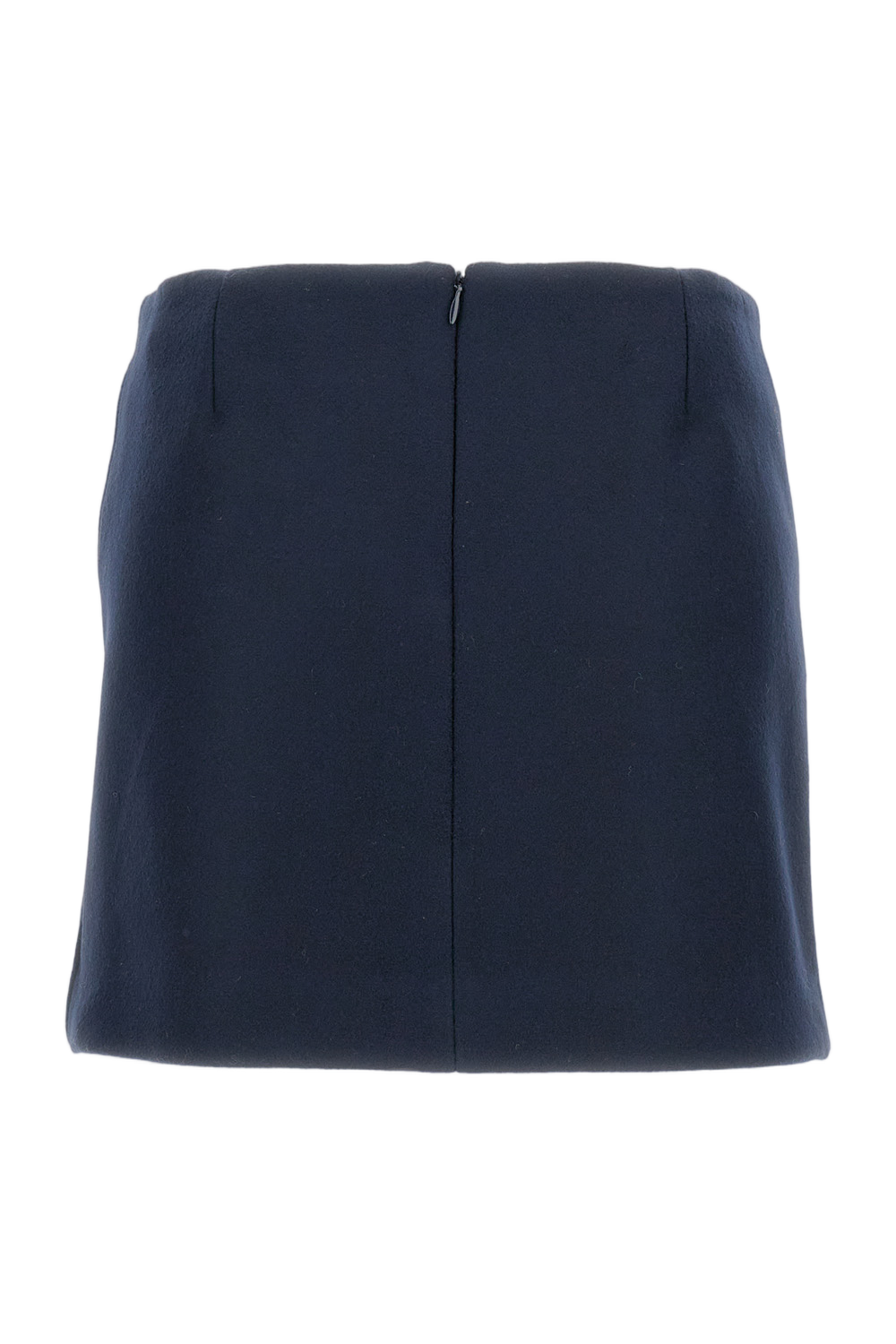Low-Rise Wool Mini Skirt