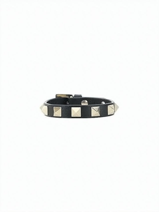 Pyramid Stud Bracelet with Adjustable Strap