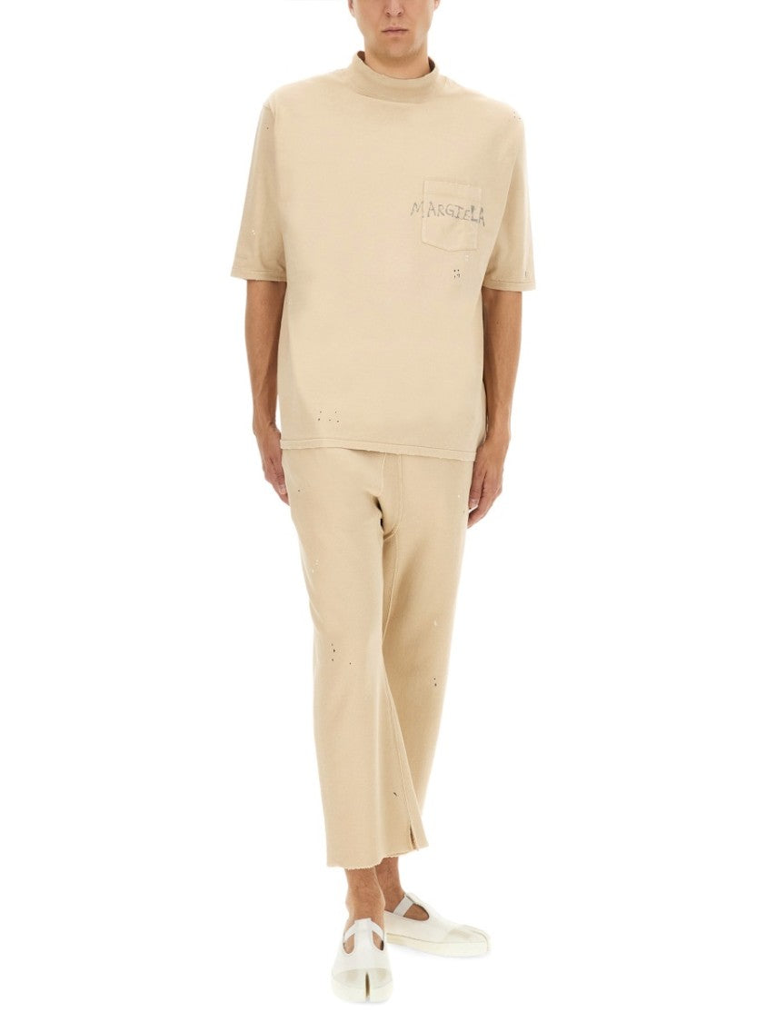 Relaxed Fit Wide Leg Cotton Pants