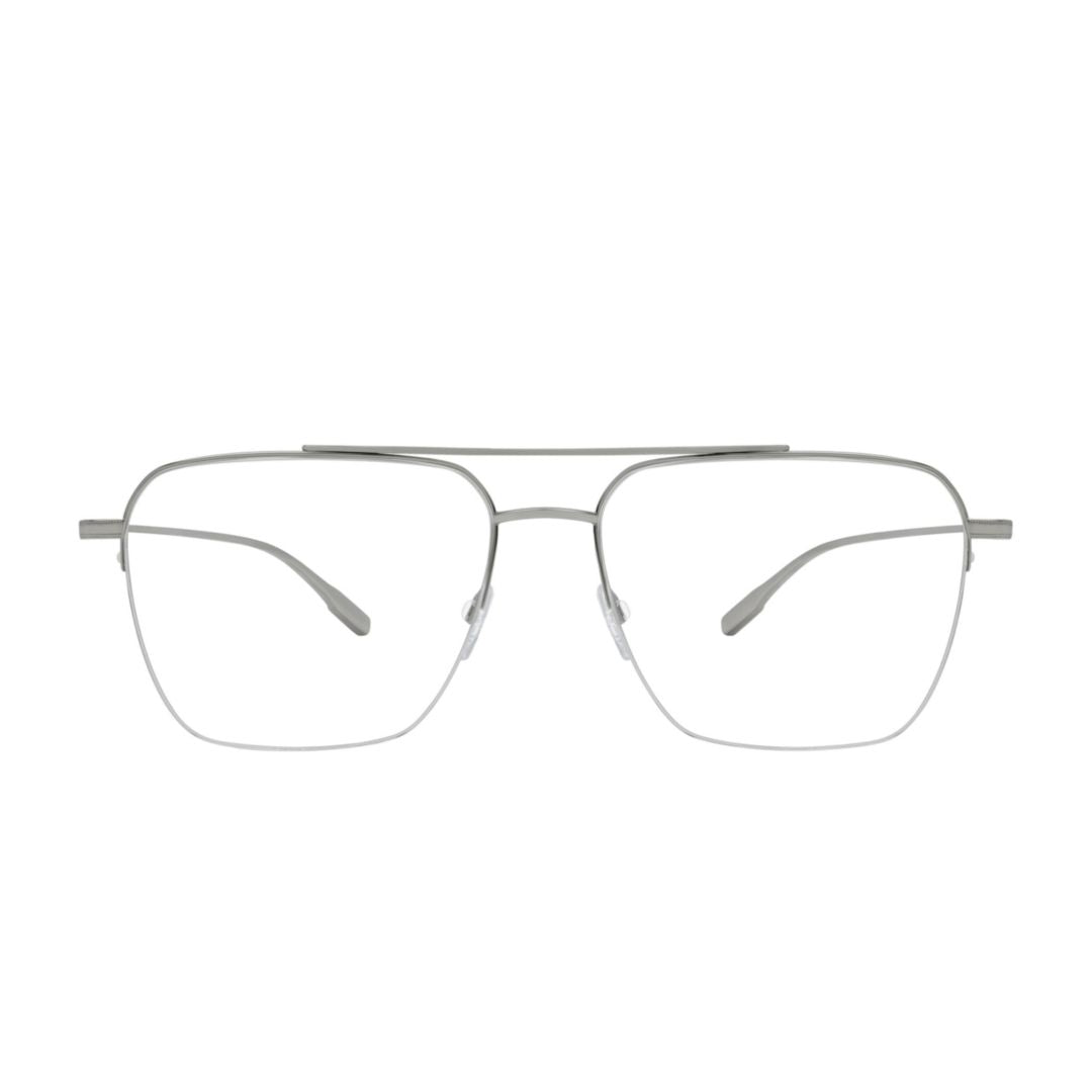 Armstrong Minimalist Rectangular Titanium Eyeglasses with Adjustable Nose Pads