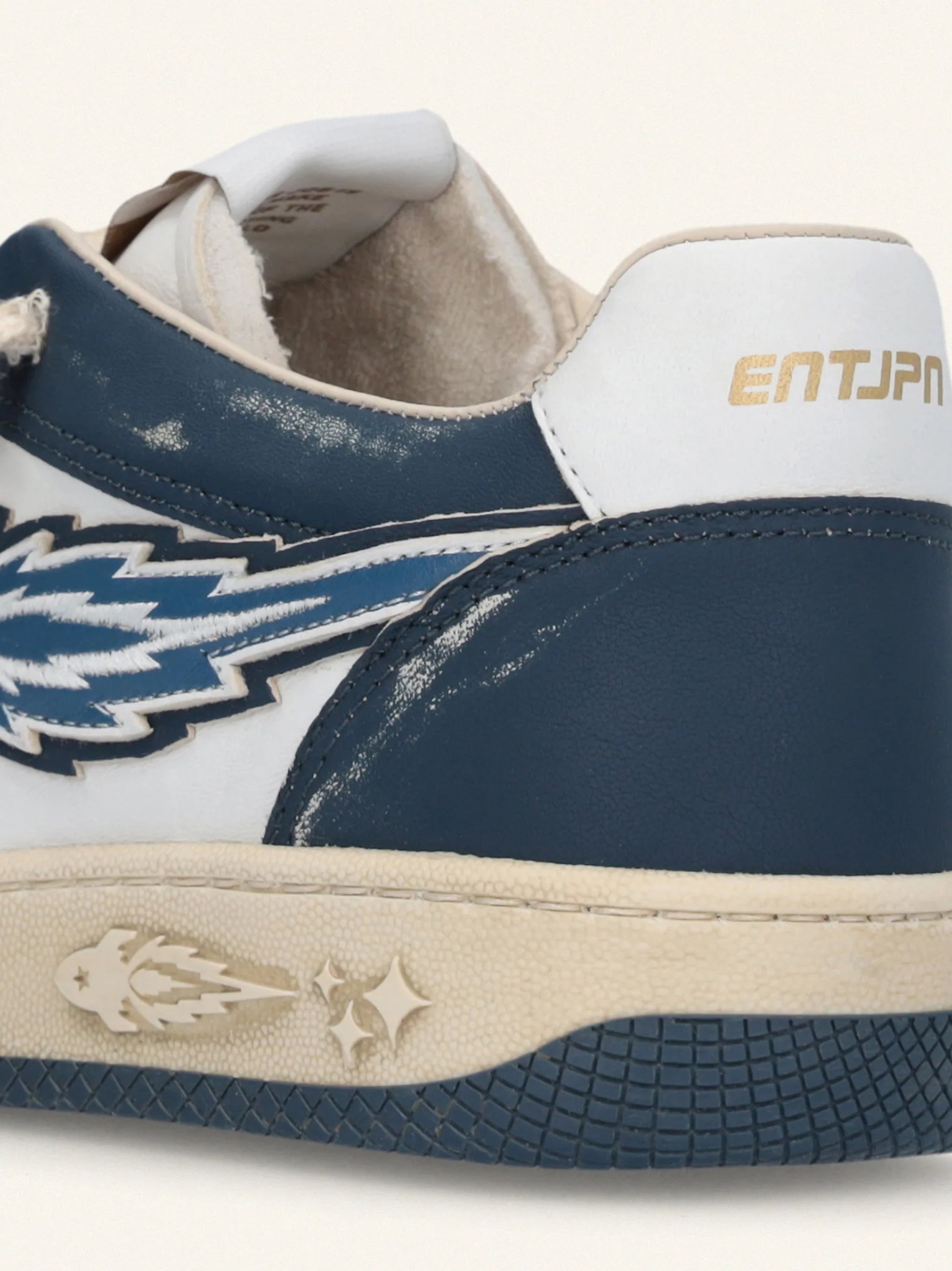 Egg Rocket 3 Navy/White Leather Sneakers