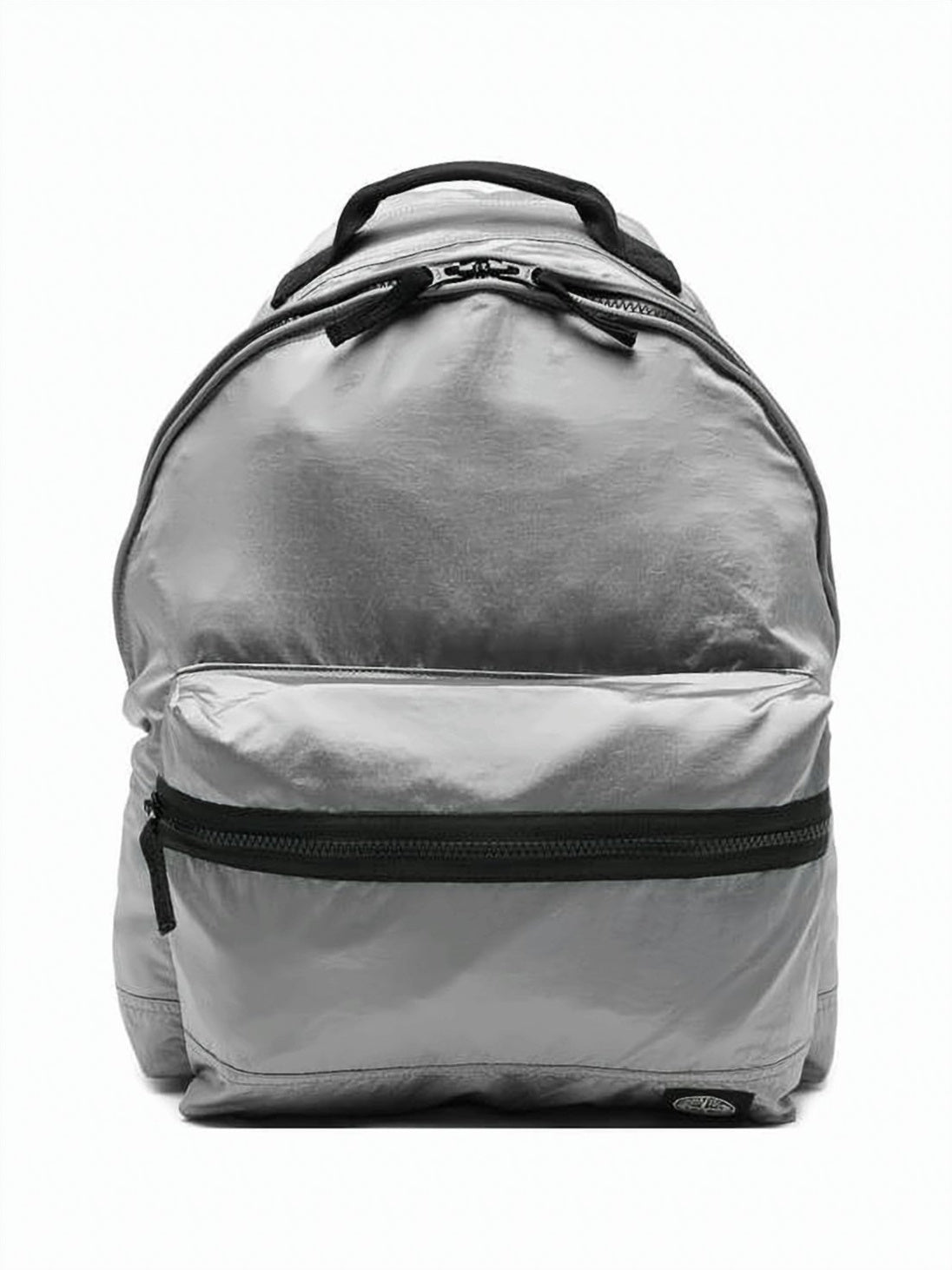 Smooth Polyamide Silver Backpack