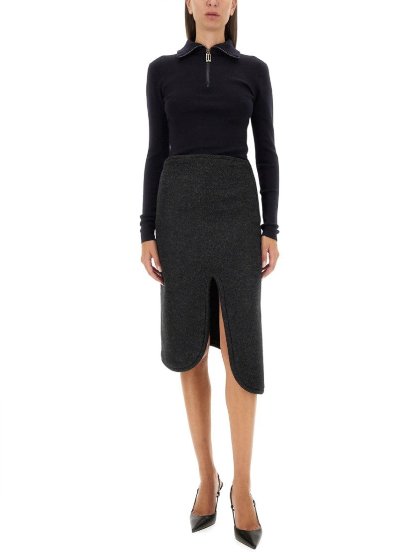Padded Skirt With Tube Detail