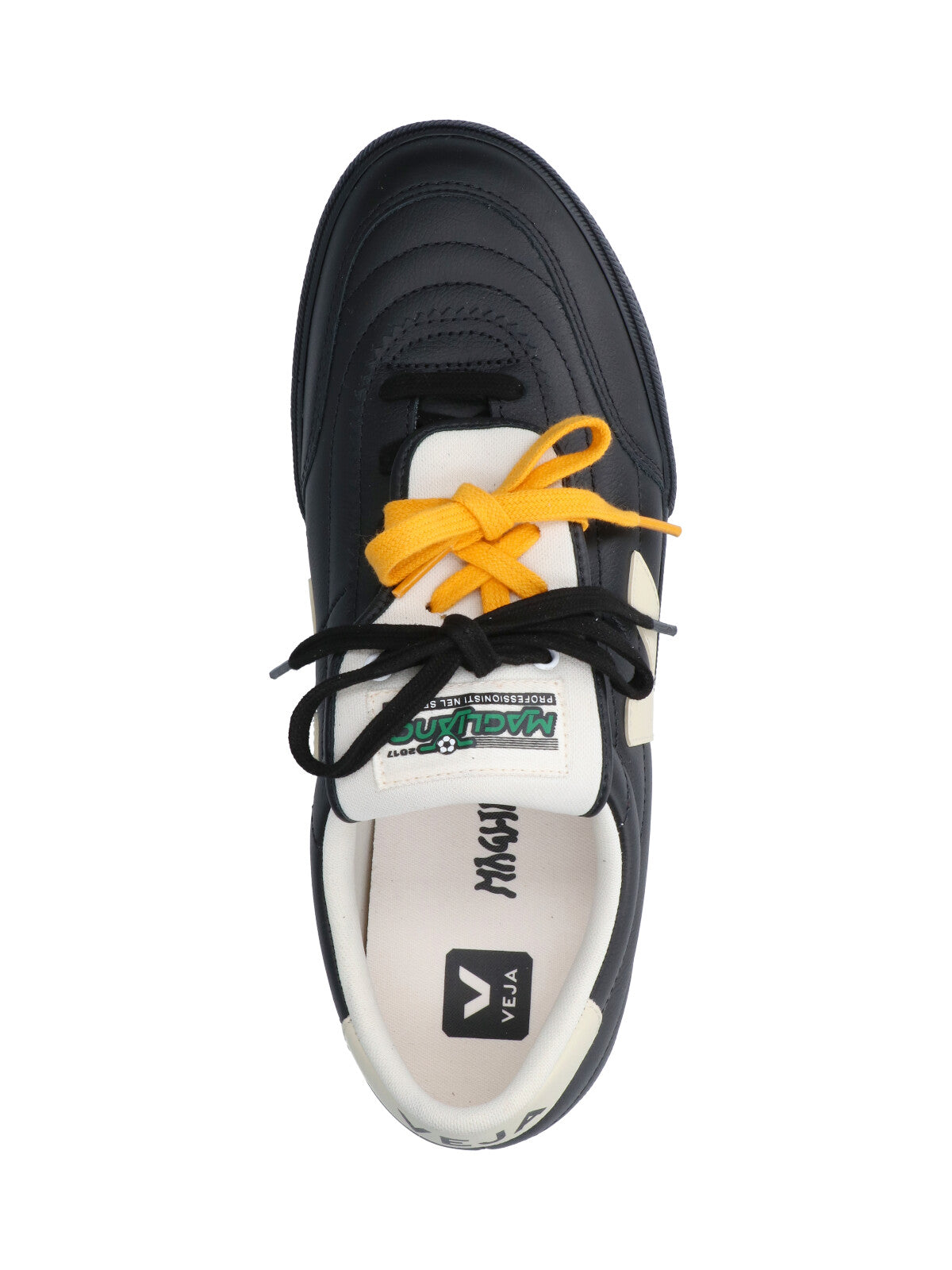 Black Panenka Leather Low-Top Sneakers