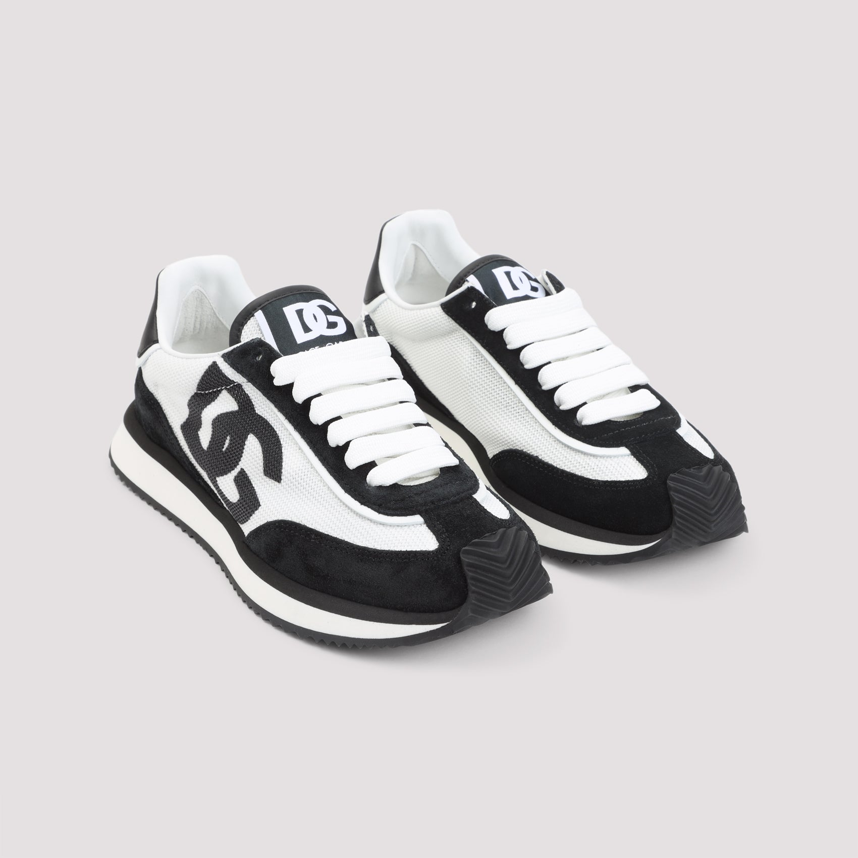 Lace-Up Sneakers with Mesh