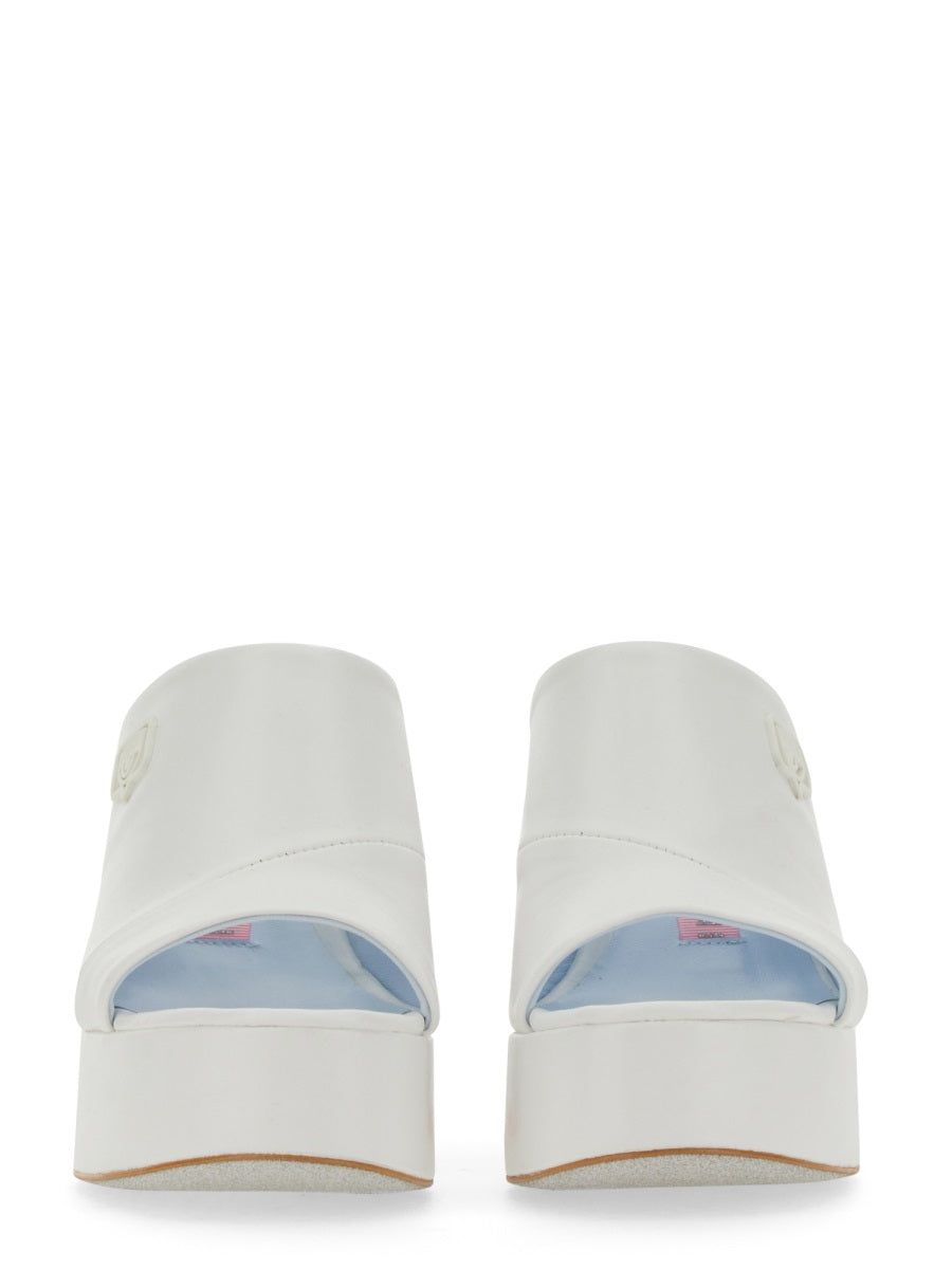 Eyelike Sandal With High Block Heel