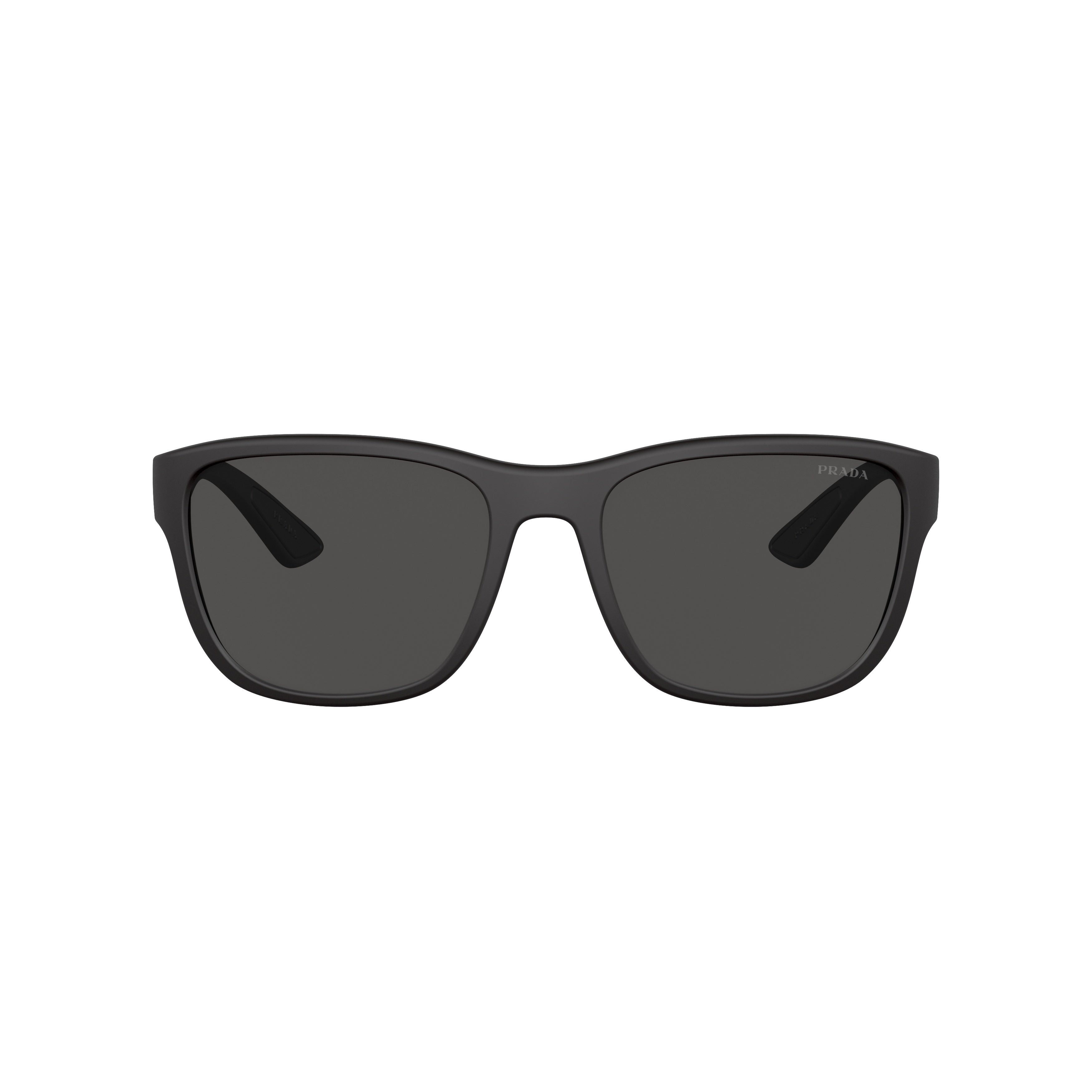0ps 01us Rectangular Matte Black Nylon Sunglasses