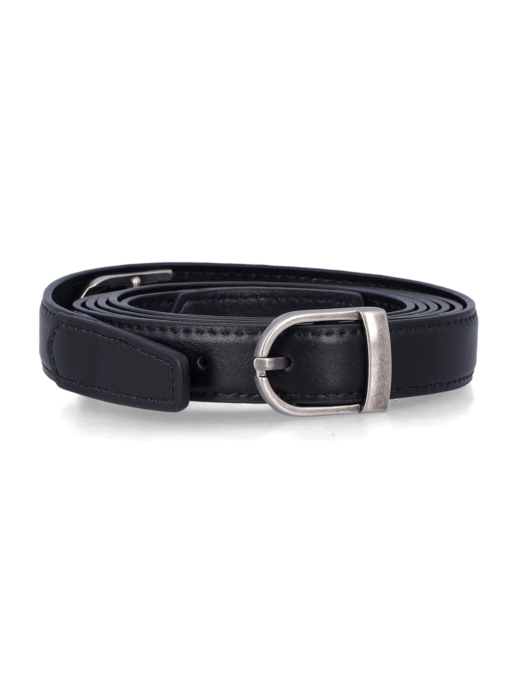 Leather Two-Way Buckle Belt