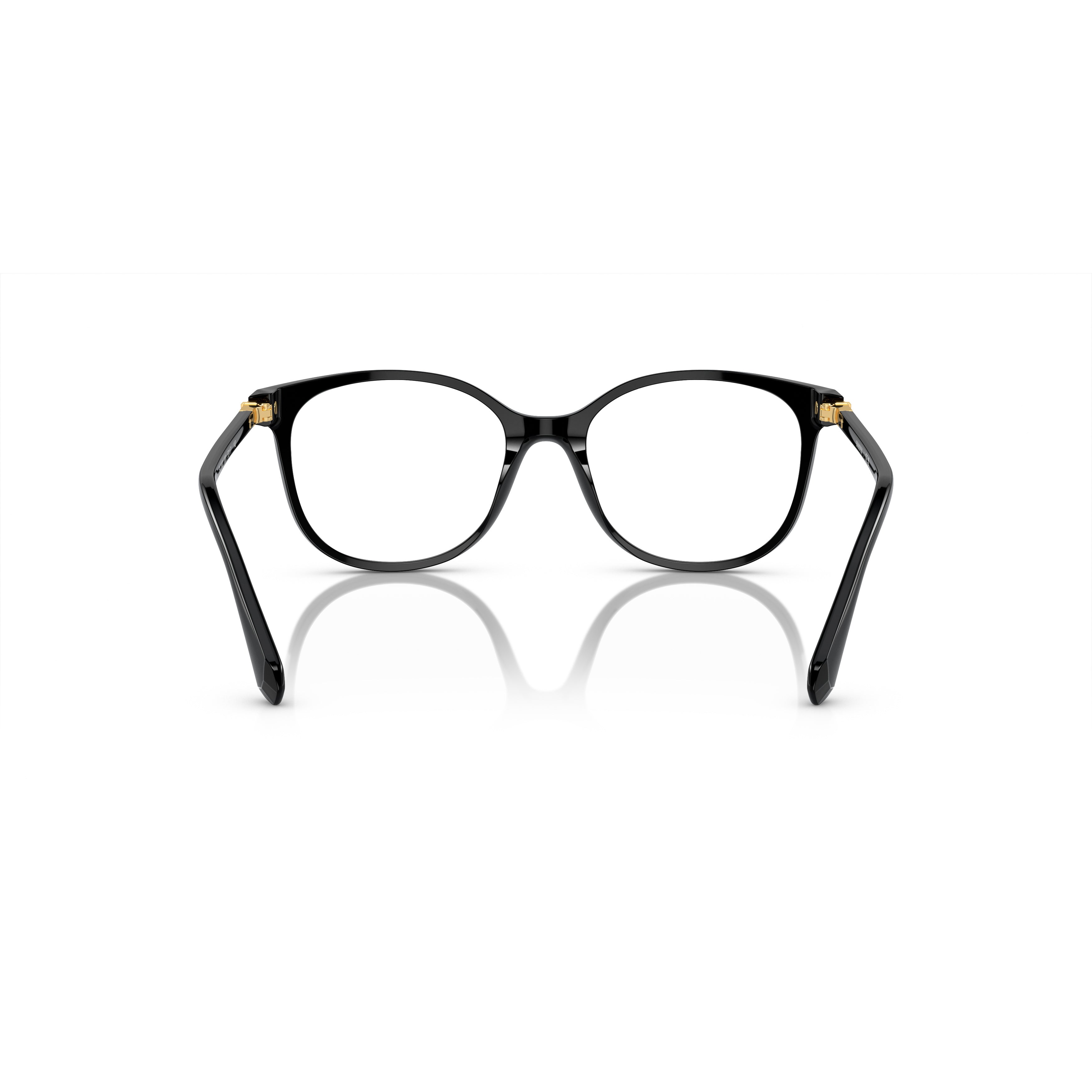 0Sk2002 Rounded Square Frame Eyeglasses with Gold Accents