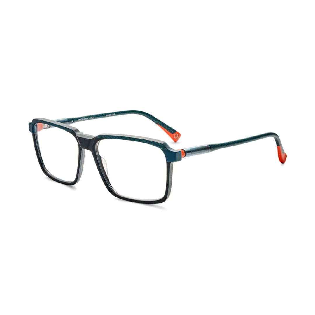 Santa Rosa Rectangular Acetate Eyeglasses with Bold Dark Blue Frame