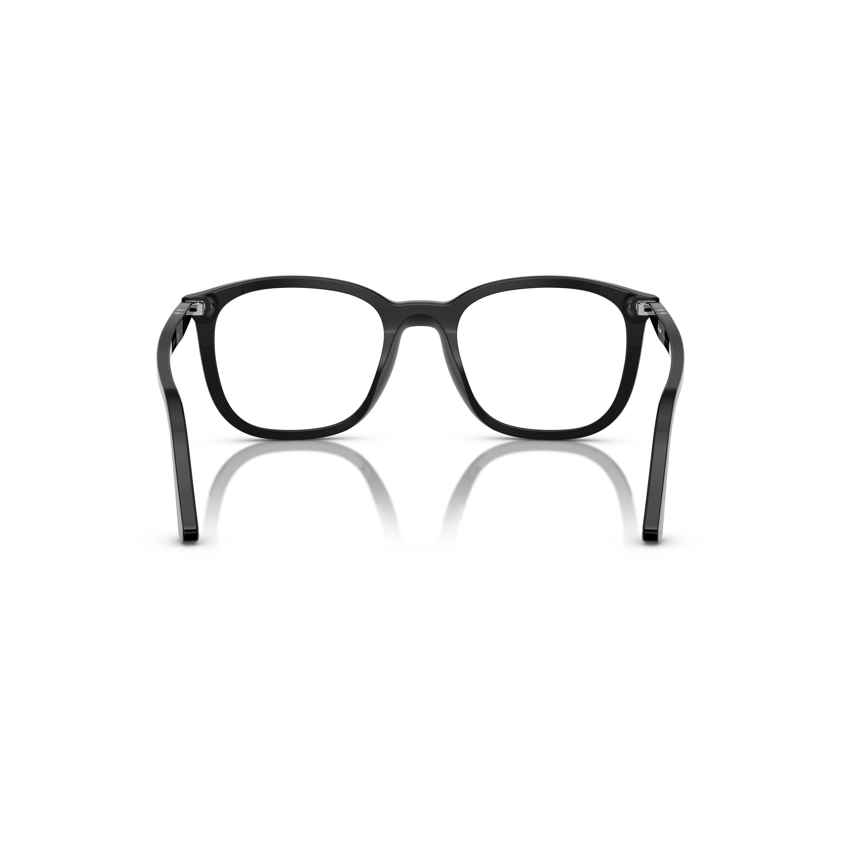 0po3355v Square Frame Acetate Eyeglasses with Silver Accents