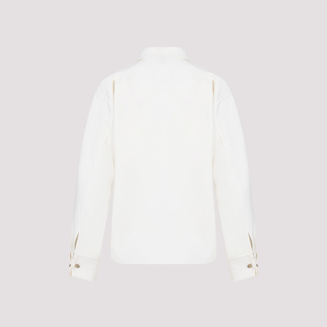 Tirolo White Virgin Wool Shirt Jacket