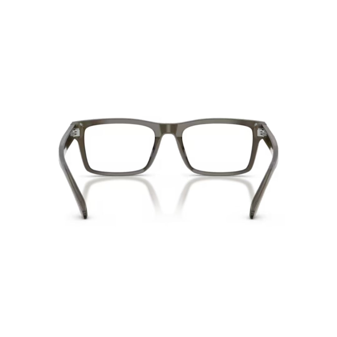 0ea3254 Rectangular Eyeglasses in Translucent Smoky Grey Acetate