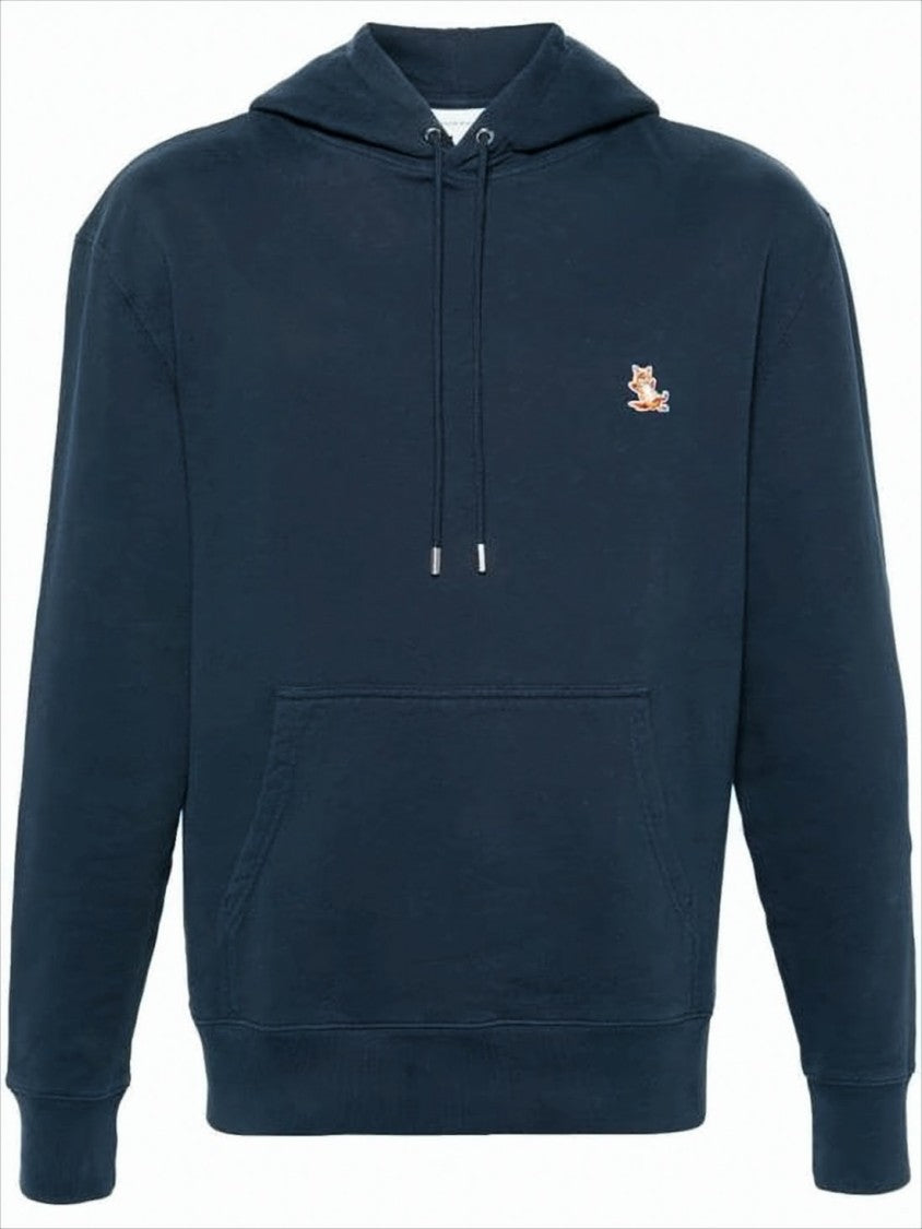 Embroidered Fox Logo Pullover Hoodie