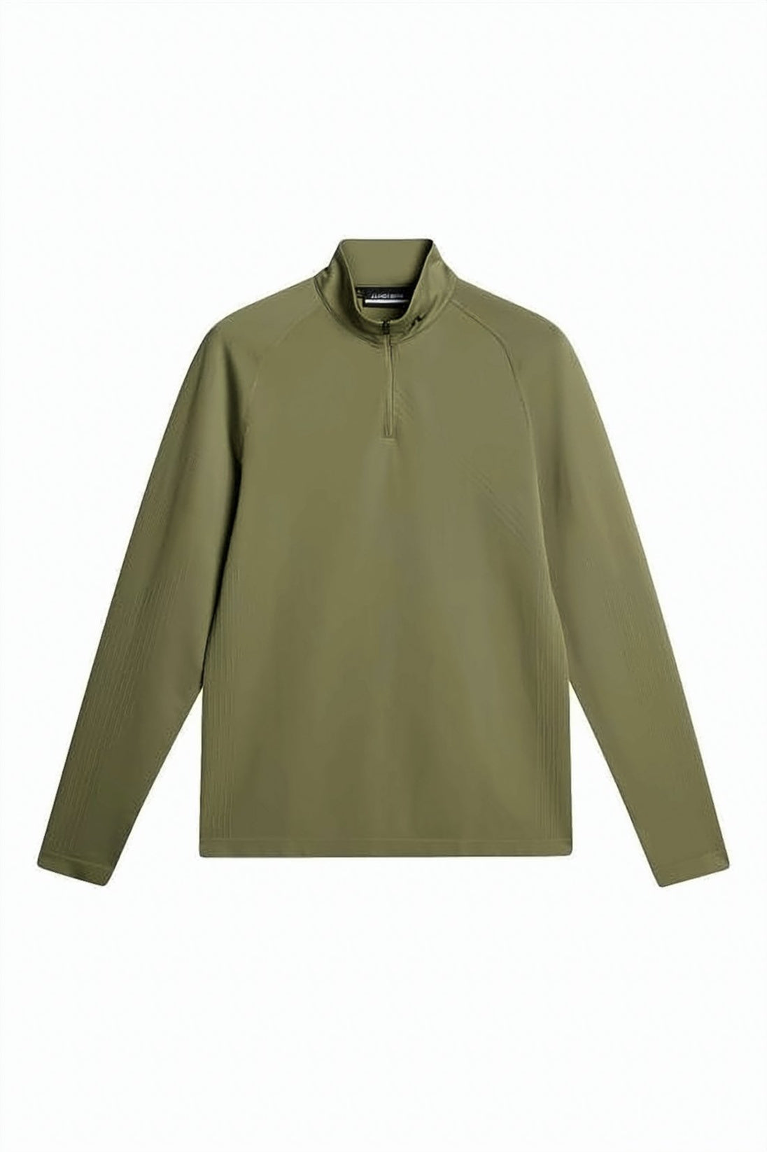 Long-Sleeve High-Collar T-Shirt with Zipper