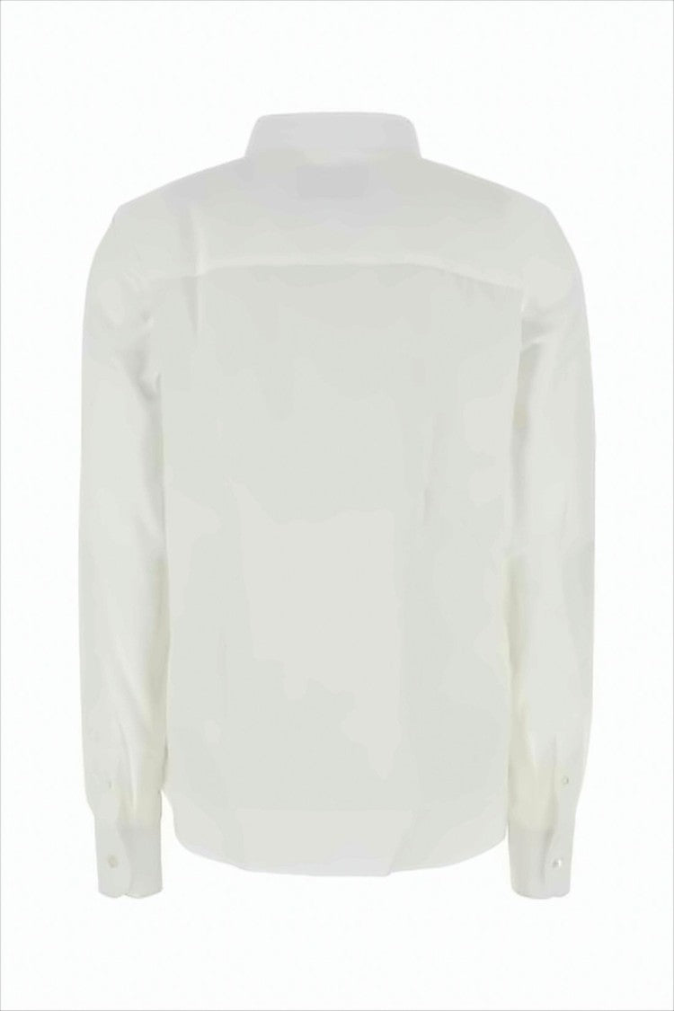 Classic White Button-Up Shirt with Tailored Fit