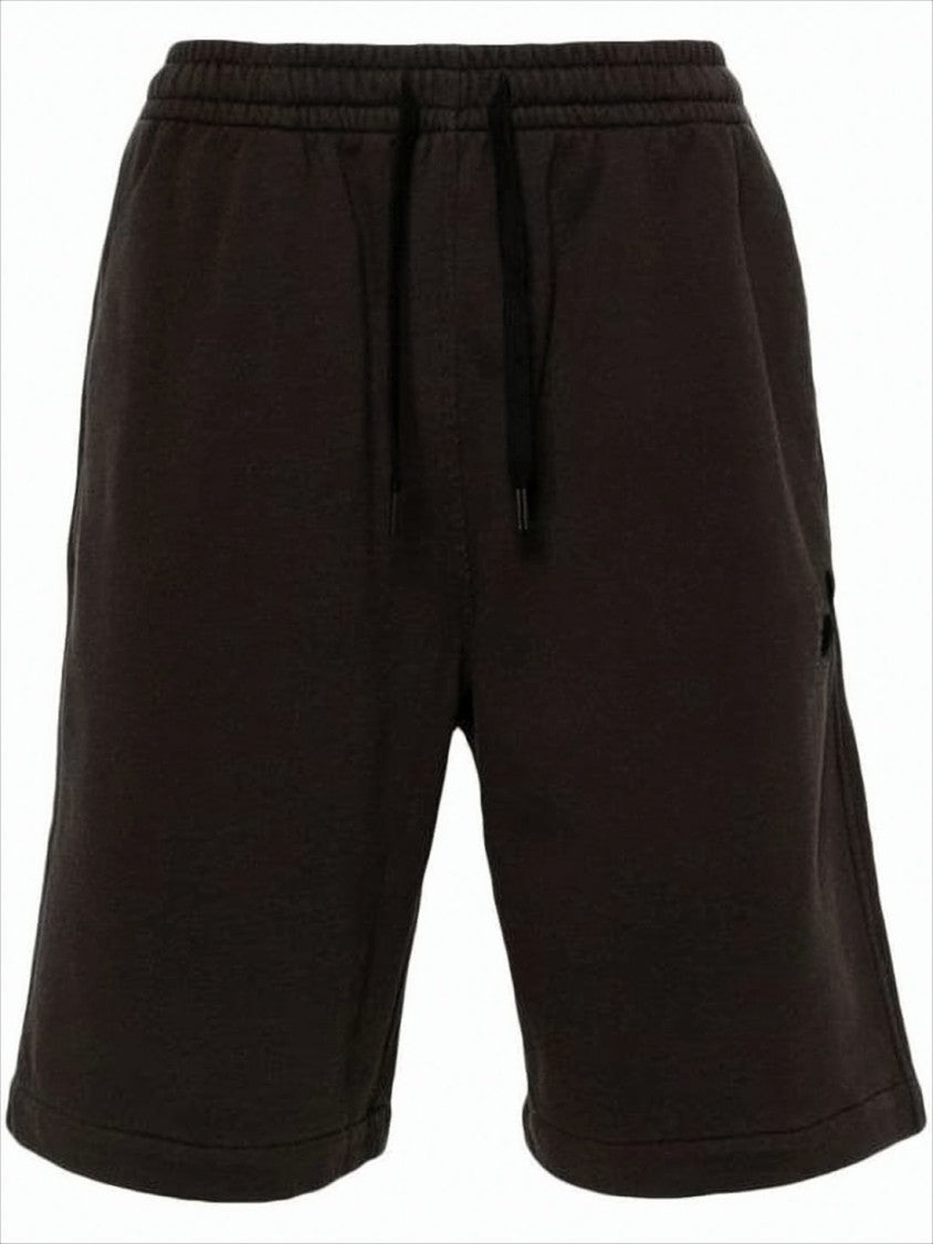Relaxed Fit Black Shorts With Drawstring Waistband
