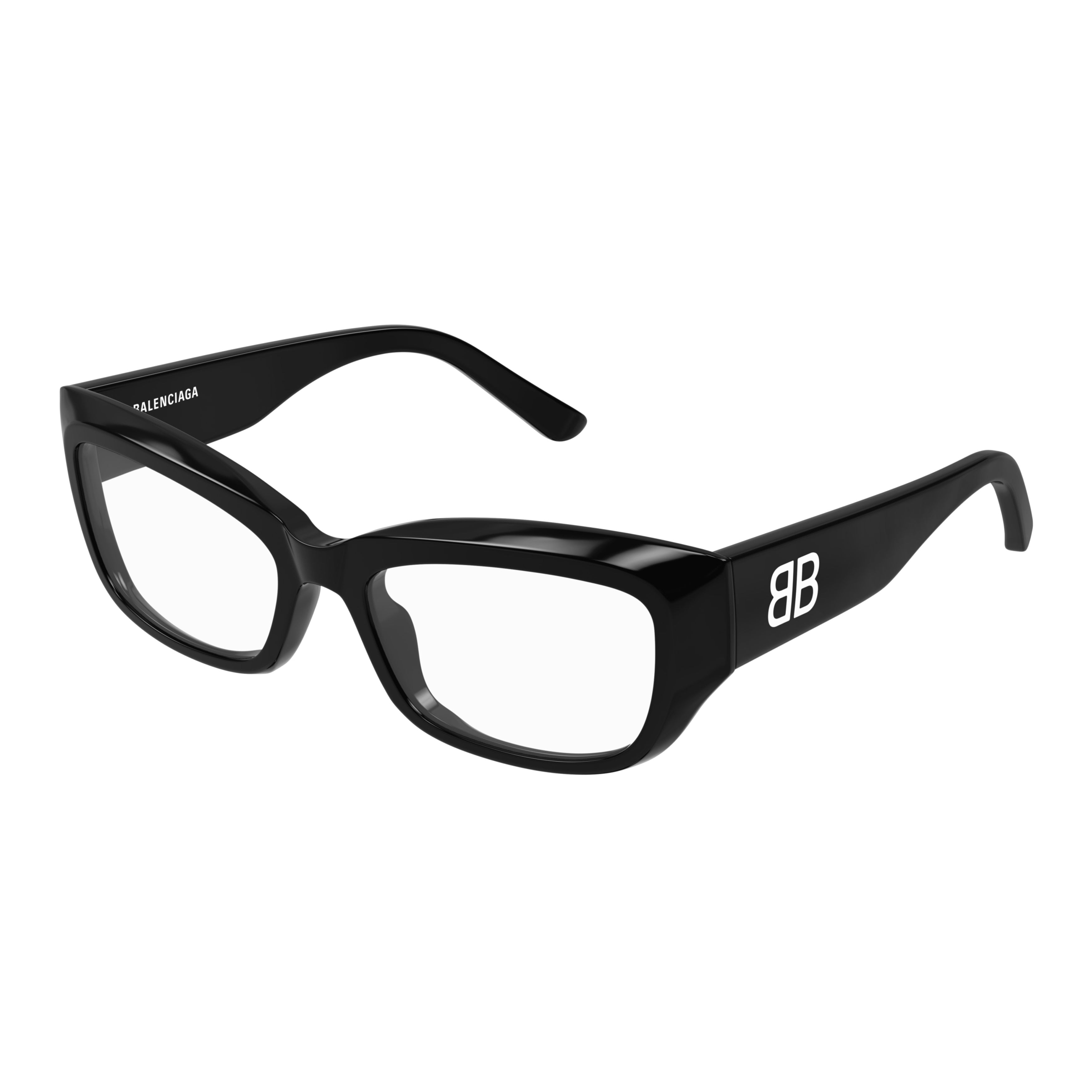 Bb0399o Rectangular Black Acetate Sunglasses