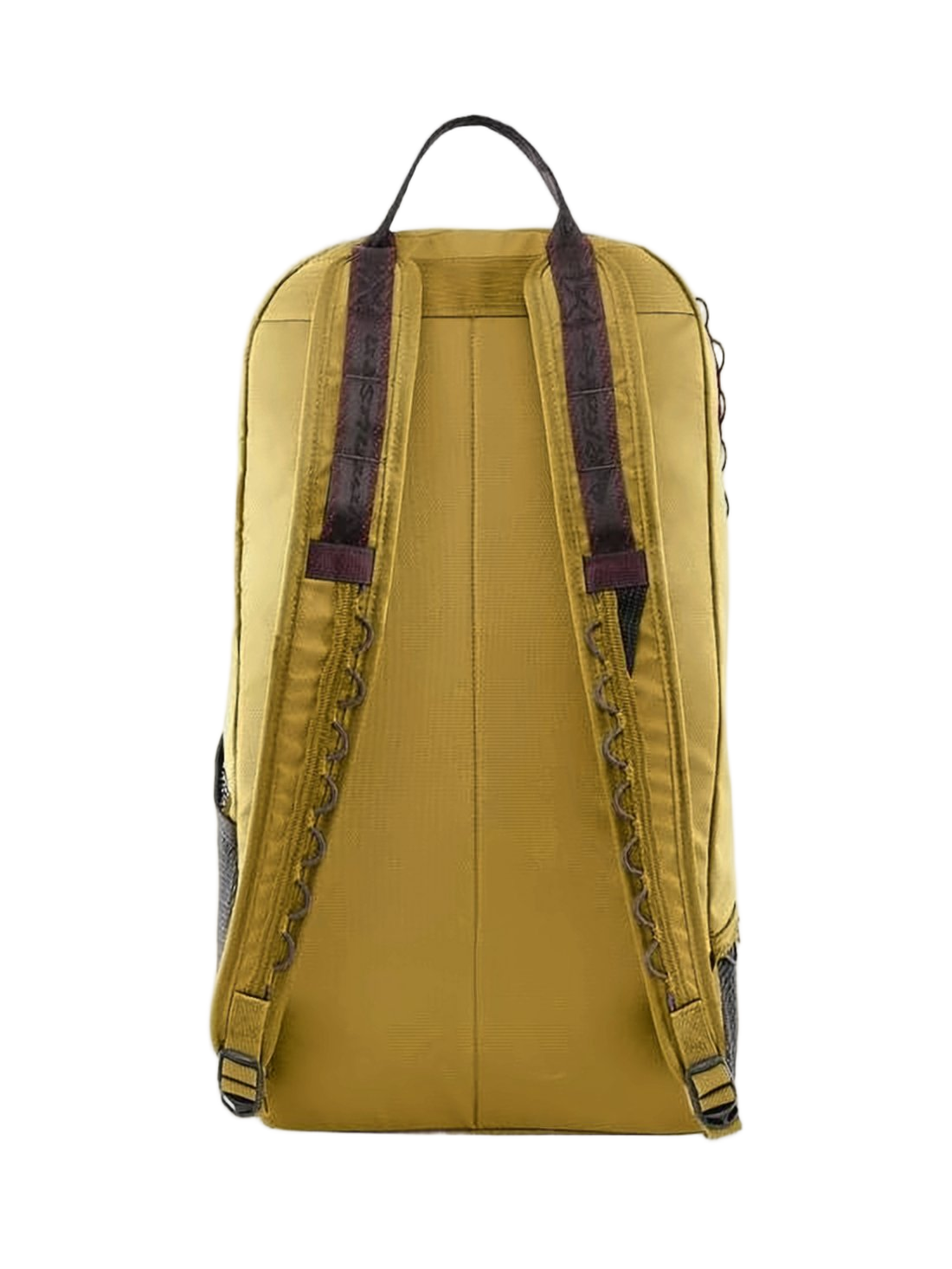 Structured Brown Polyamide Backpack With Unique Edging