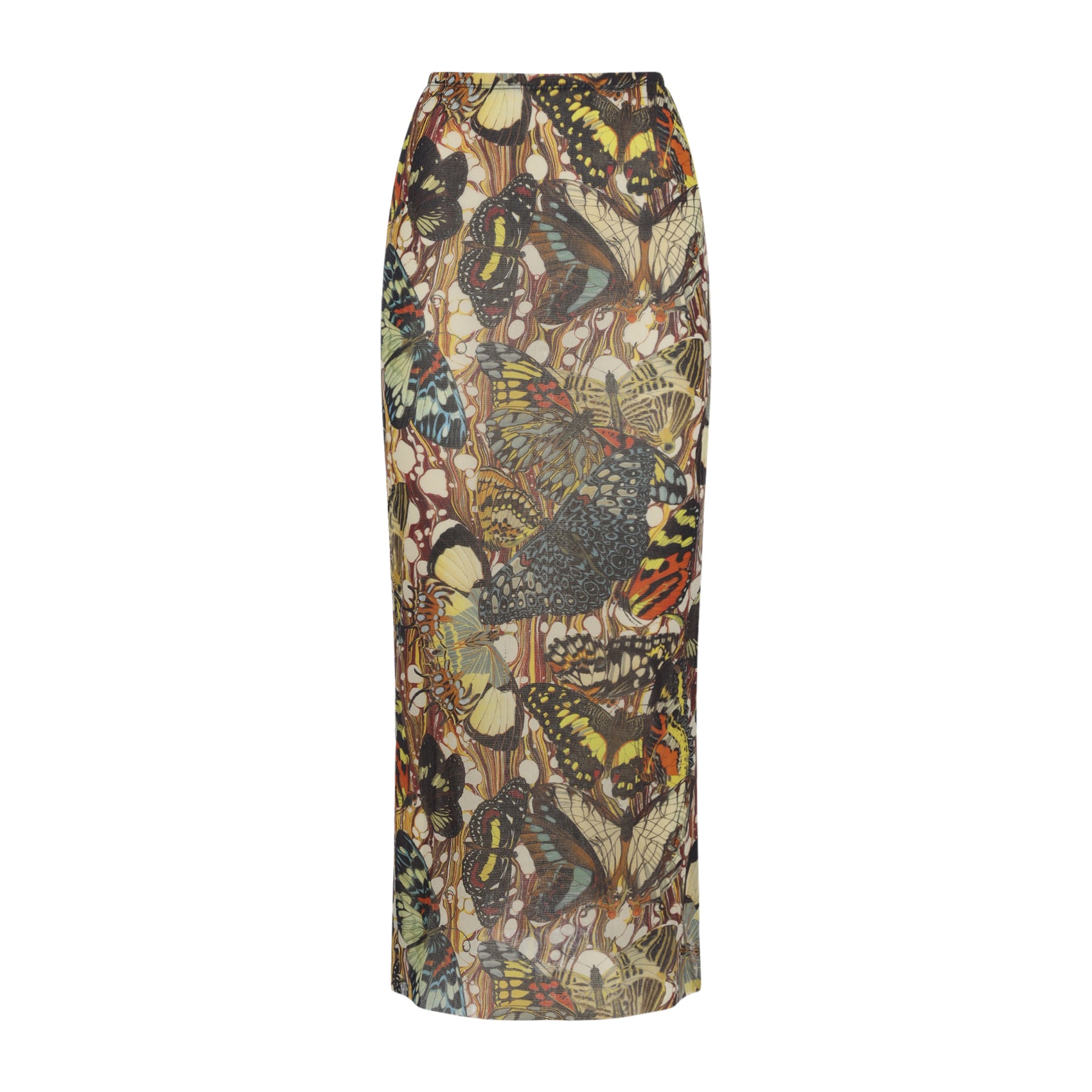 Maxi Skirt With Butterfly Print