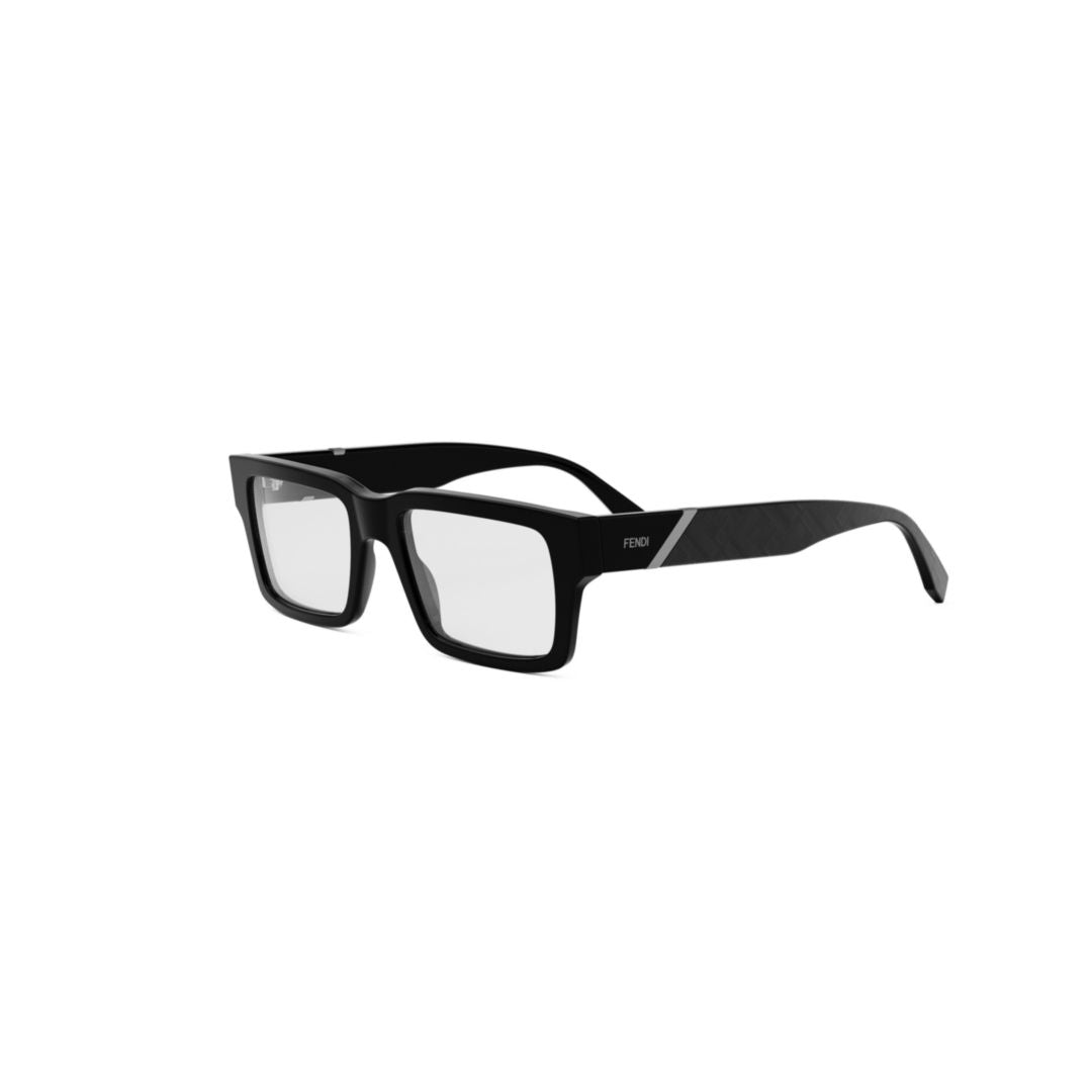 Fe50114i Bold Rectangular Acetate Eyeglasses