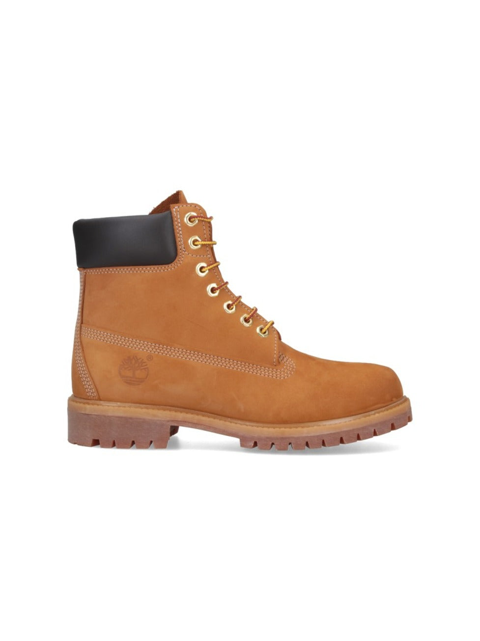 Rugged Tan Leather Boots With Padded Collar