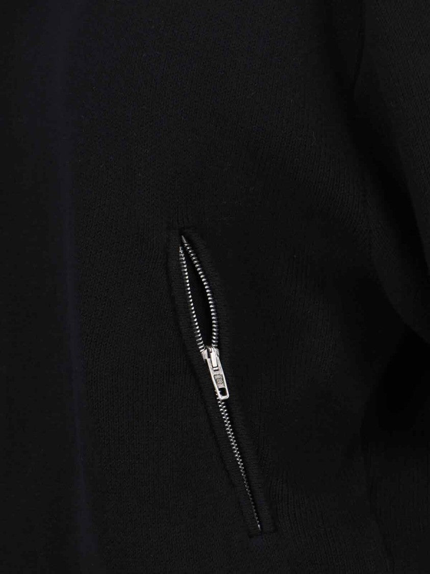 Zip-Back Sweater – Black