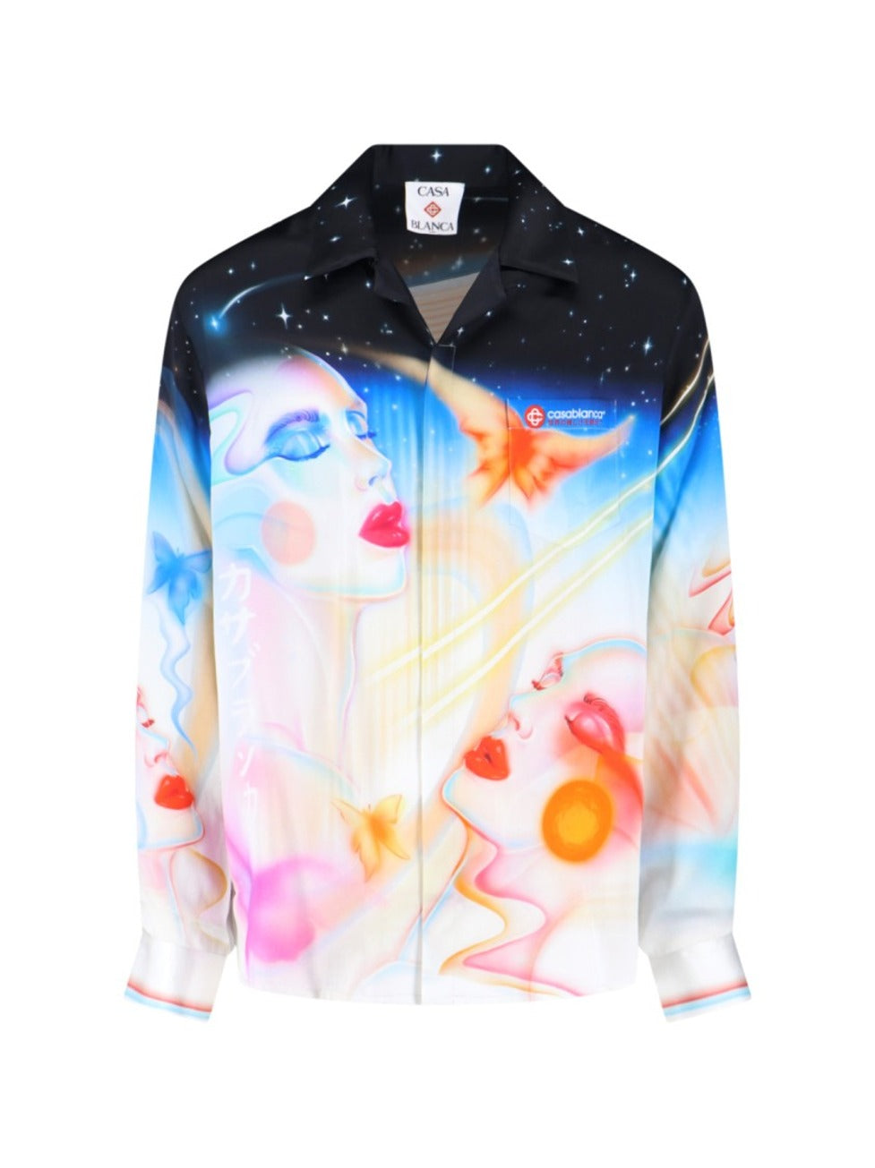 Printed Silk Shirt – Multicolor