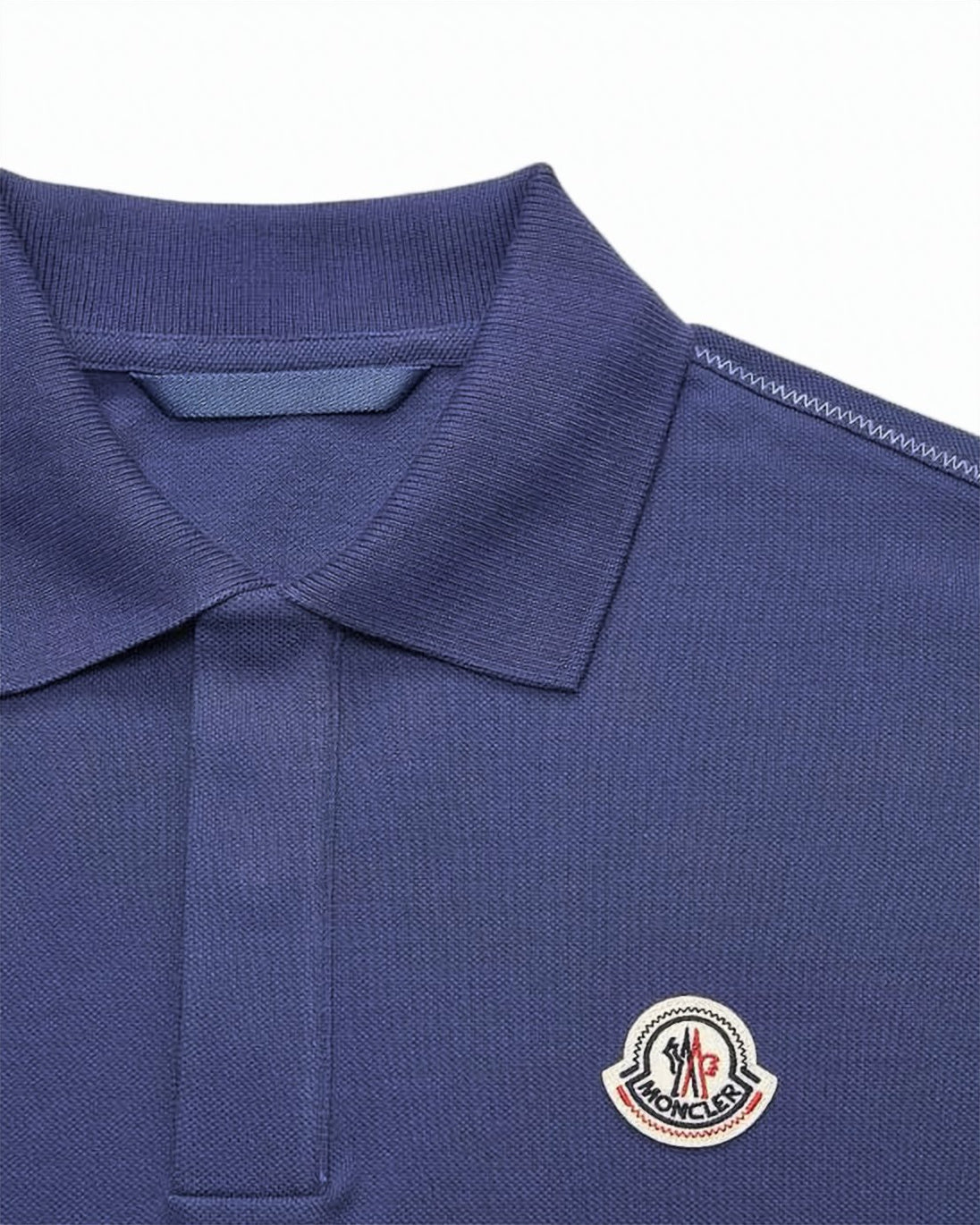 Textured Deep Blue Polo Shirt