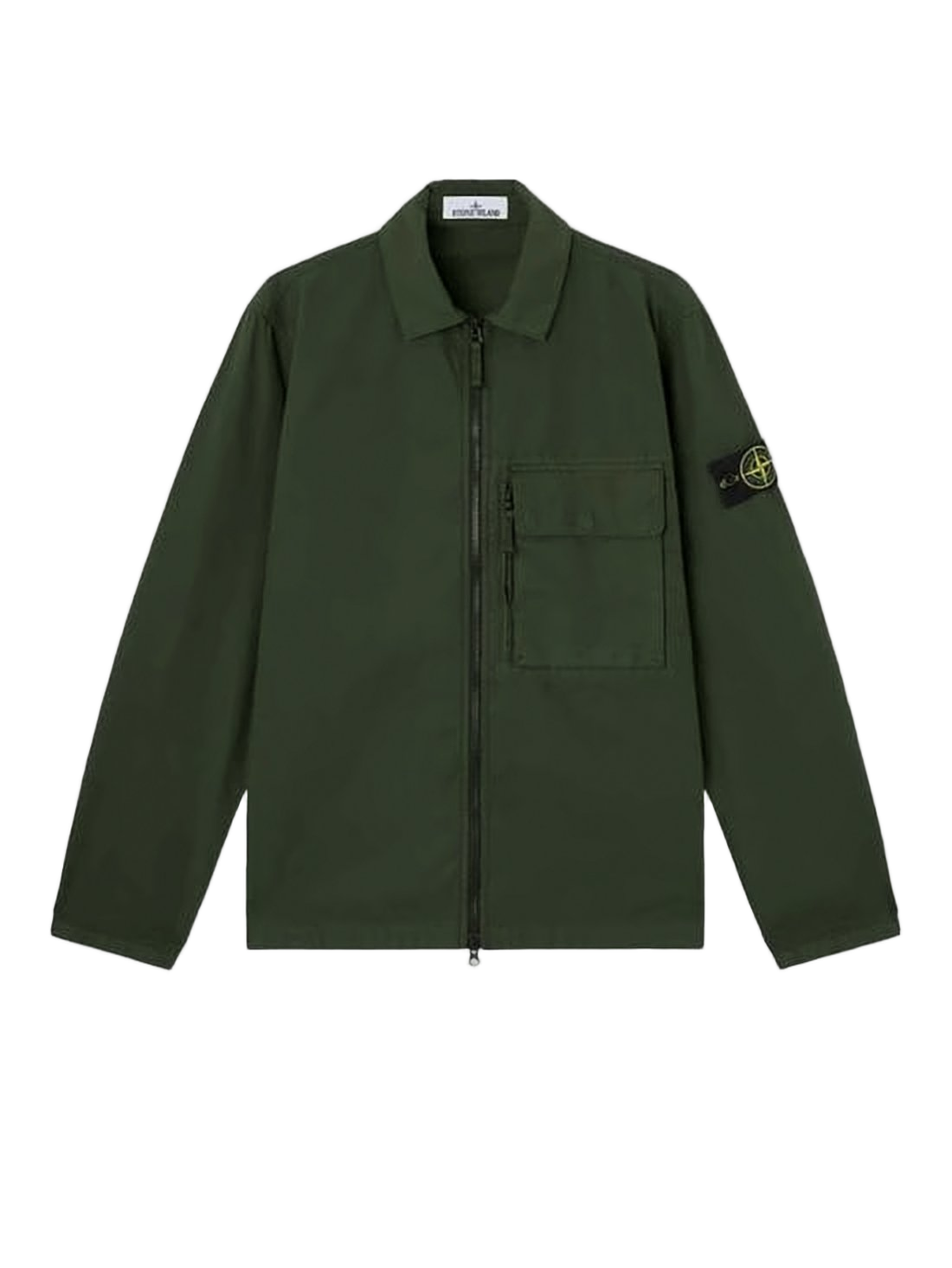 Minimalist Zippered Green Jacket