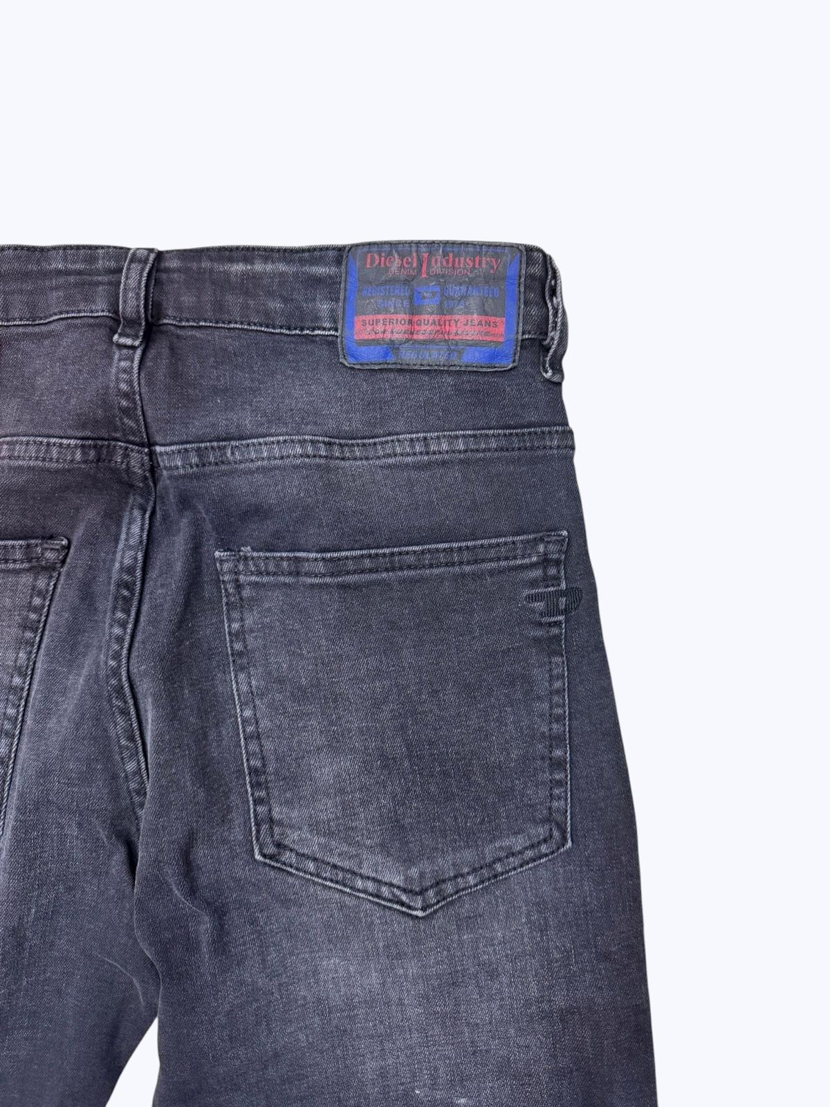 Slim-Fit Jeans with Faded Black Wash