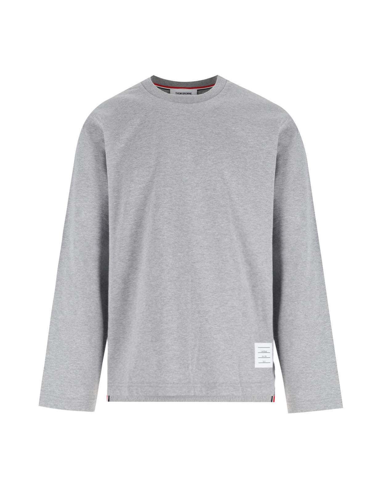 Grey Logo Long Sleeve T-Shirt