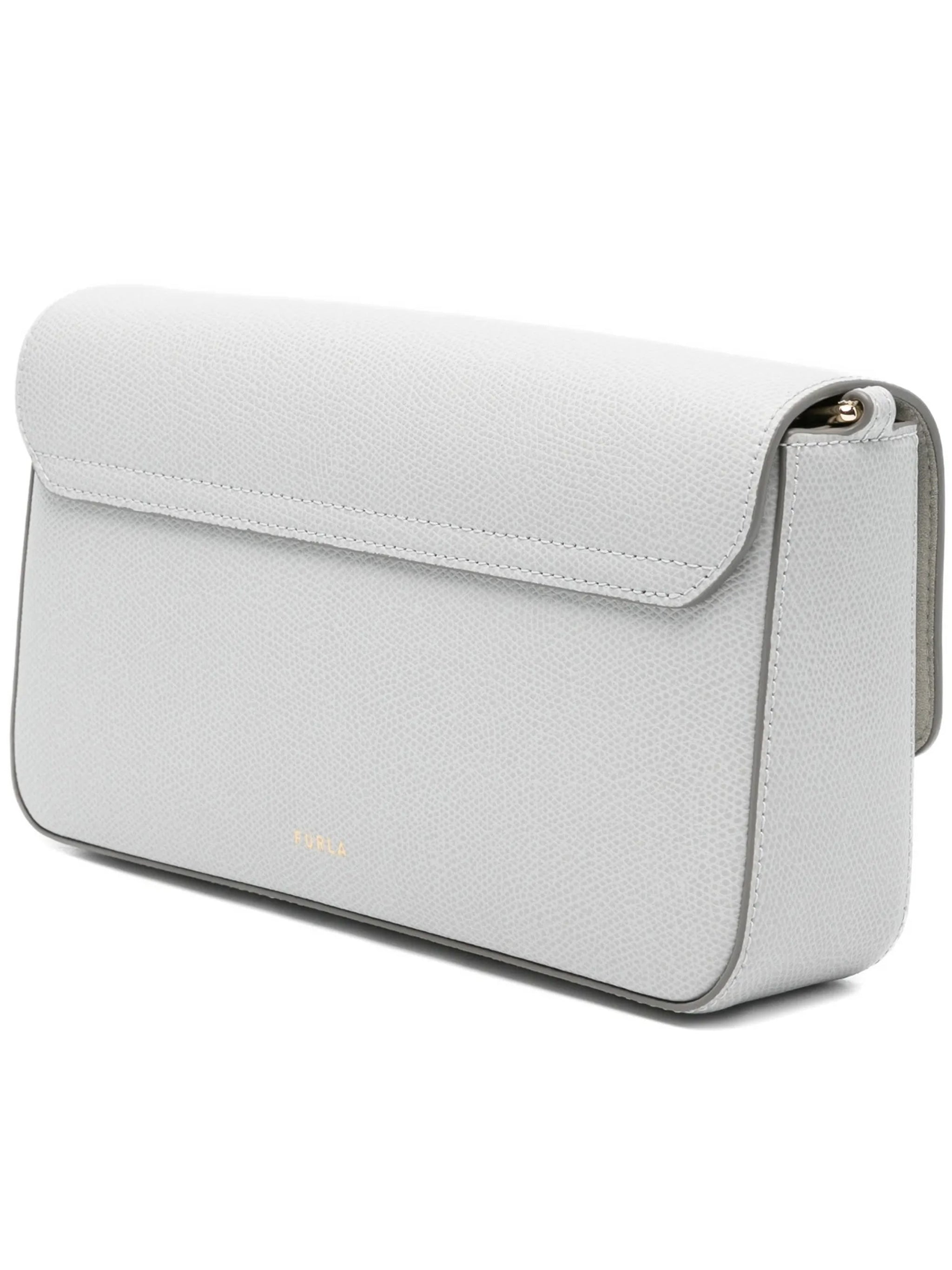 Iride S Textured Leather Gold Clasp Clutch