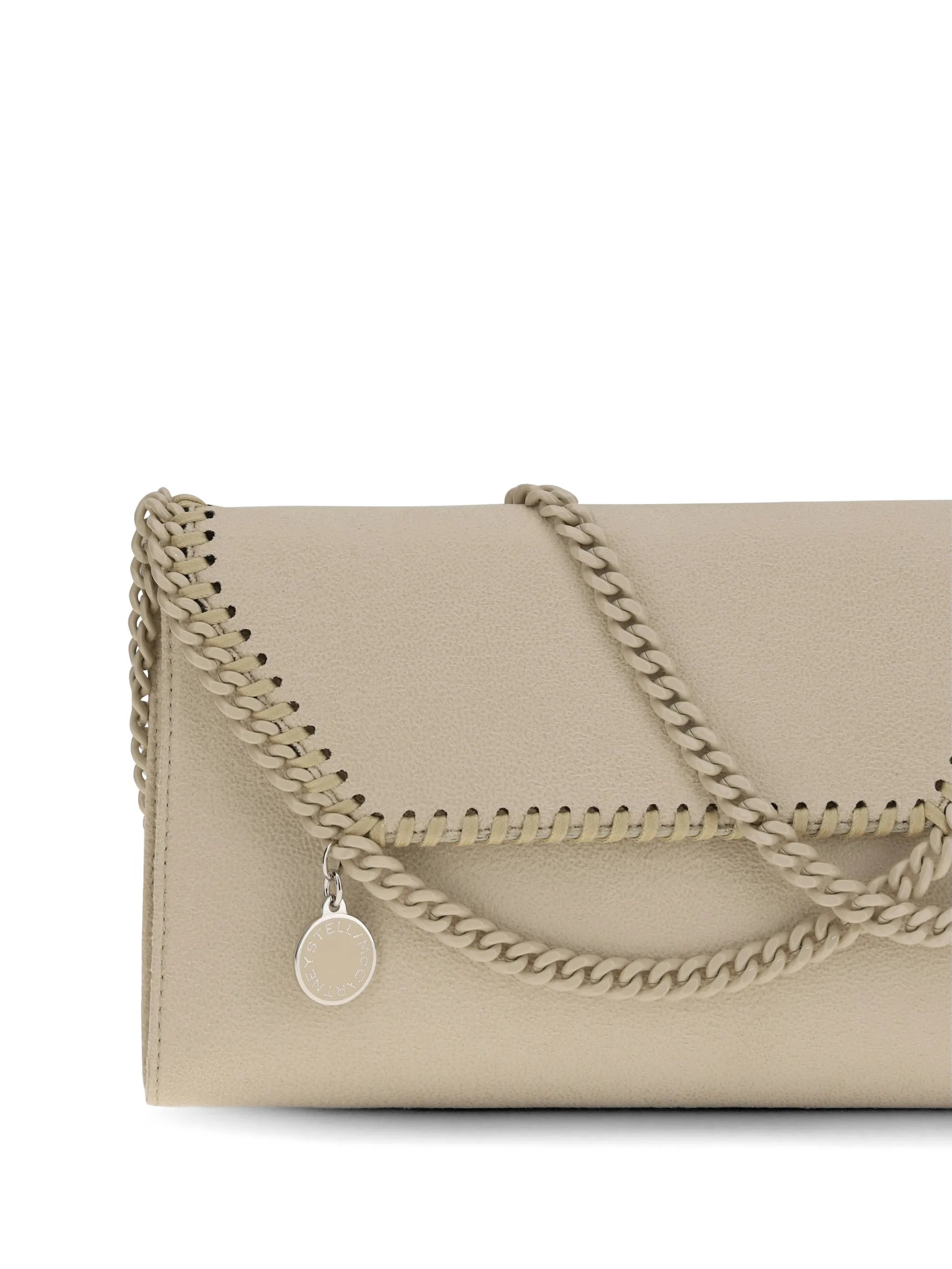 Rectangular Polyester Wallet Bag With Chain Detail