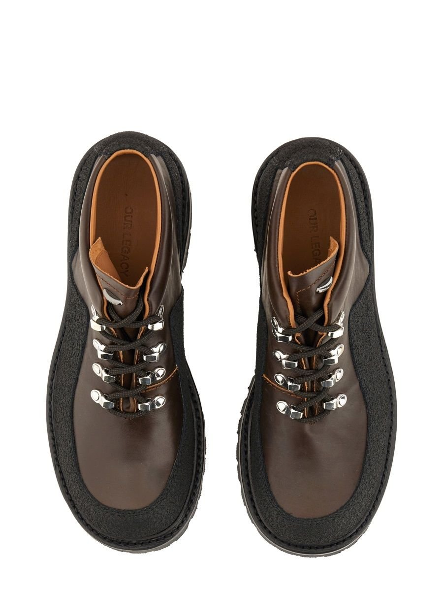 Rugged Textured Leather Boots
