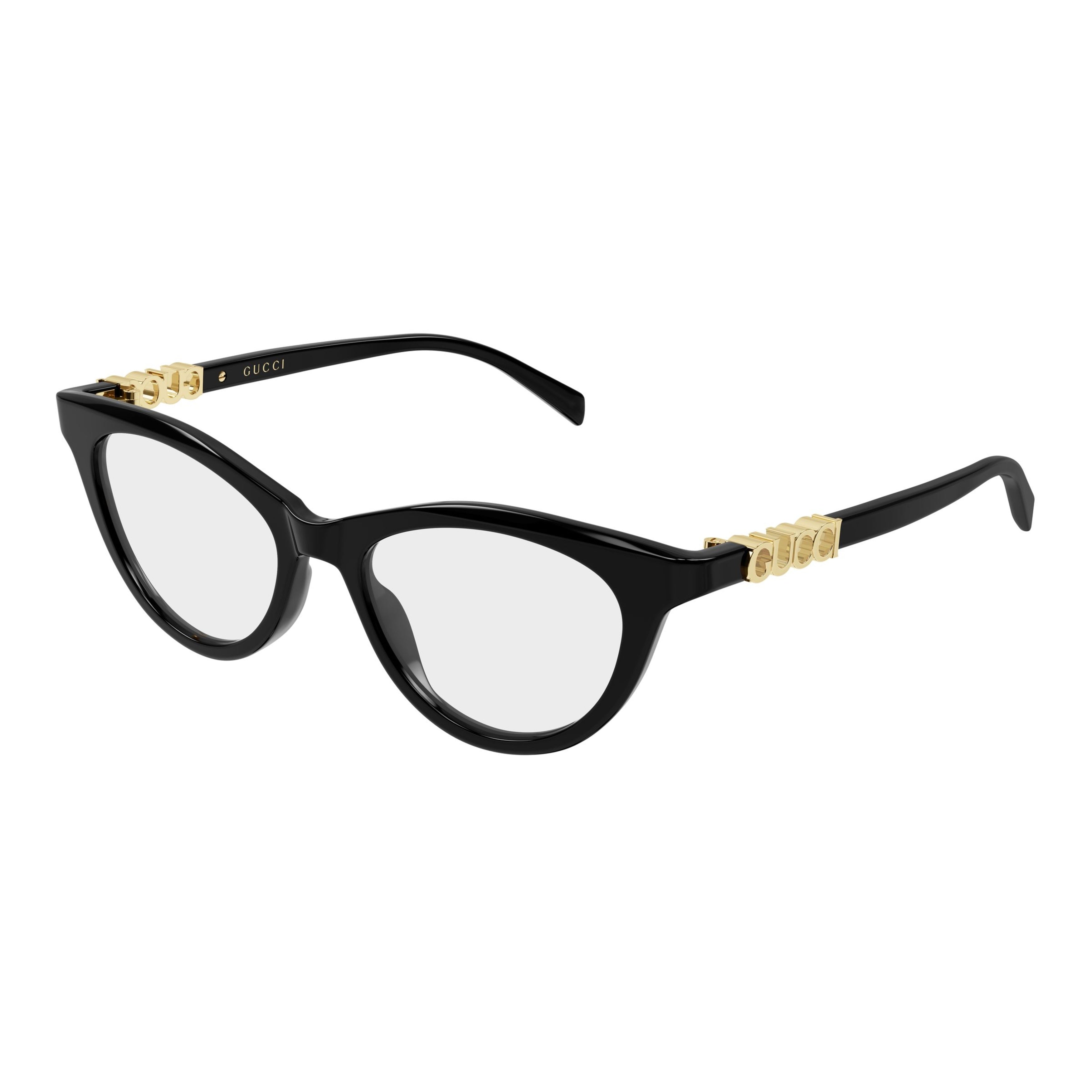 Gg2034o Cat-Eye Eyeglasses with Gold Accents