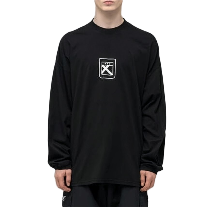 Relaxed Fit Long-Sleeve T-Shirt With Graphic Elements