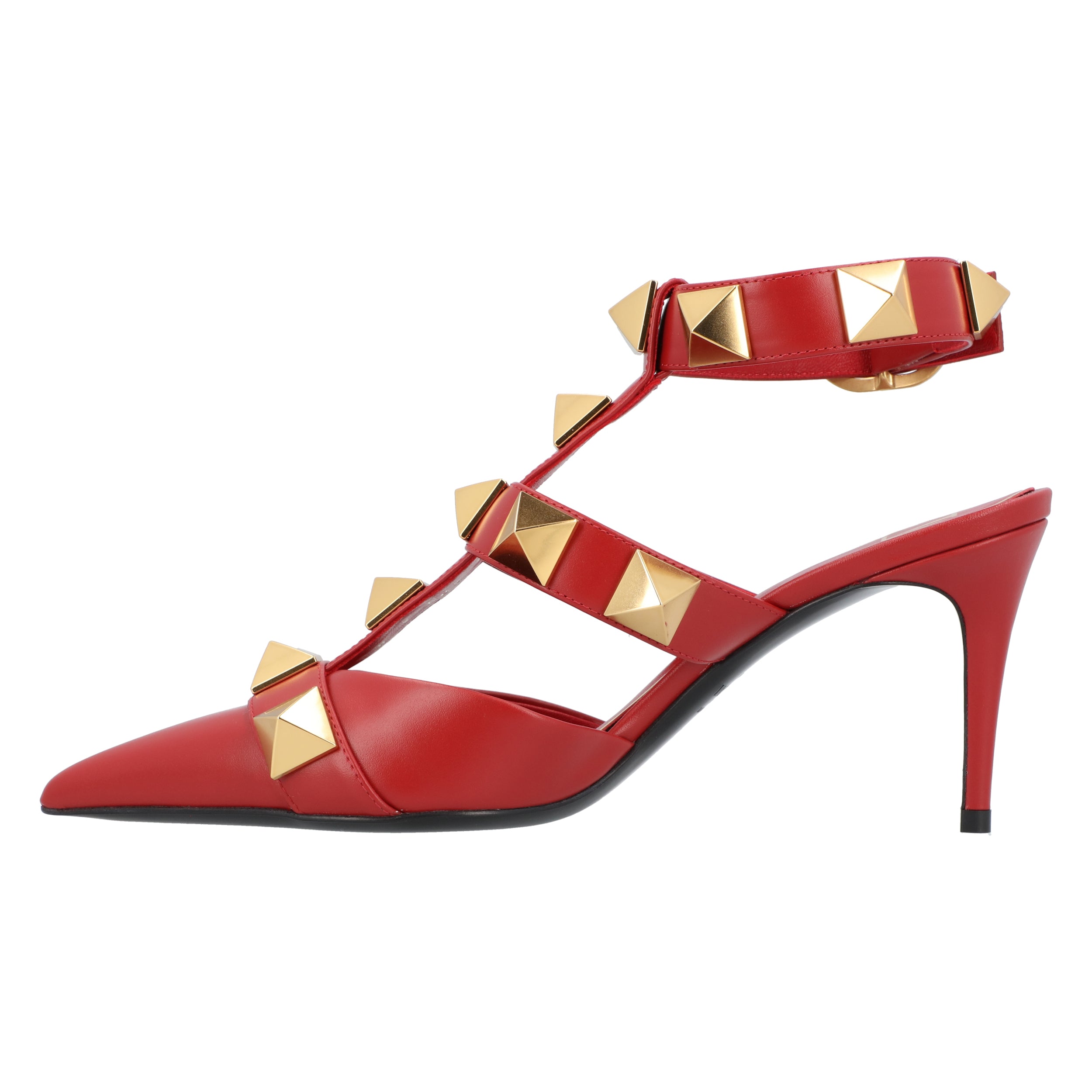 Roman Stud Pumps 80Mm Red