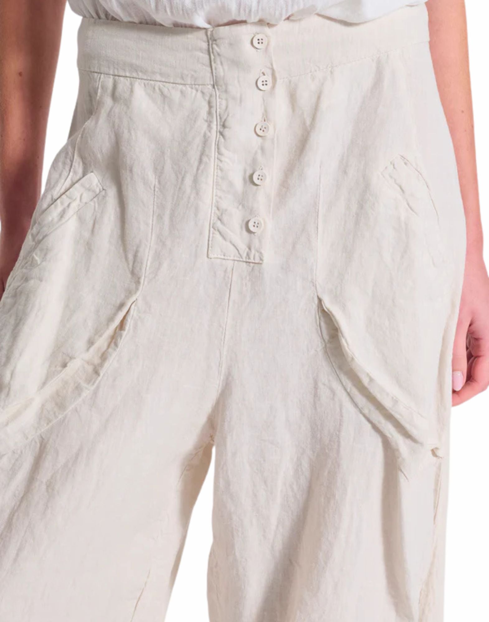Women’s Wide-Leg Linen Trousers