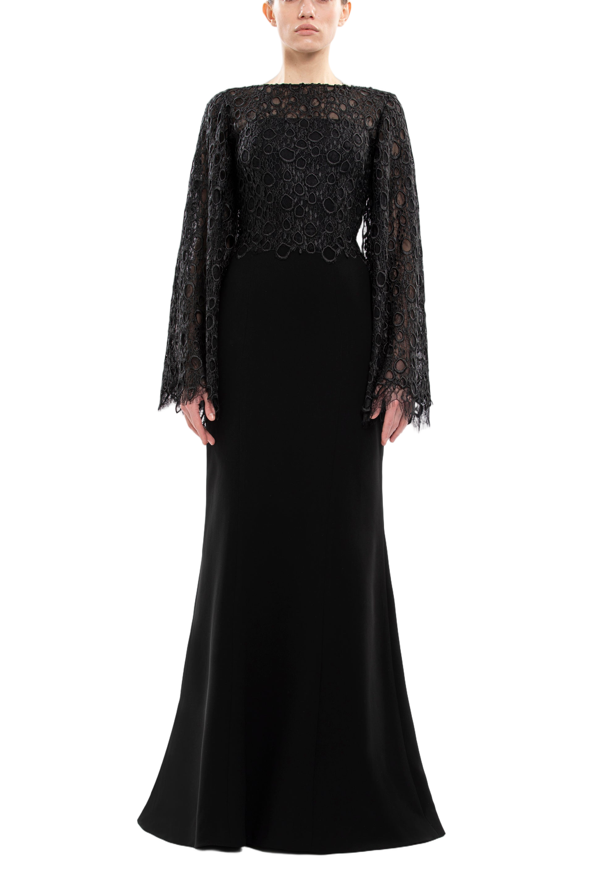 Long Guipurre Dress