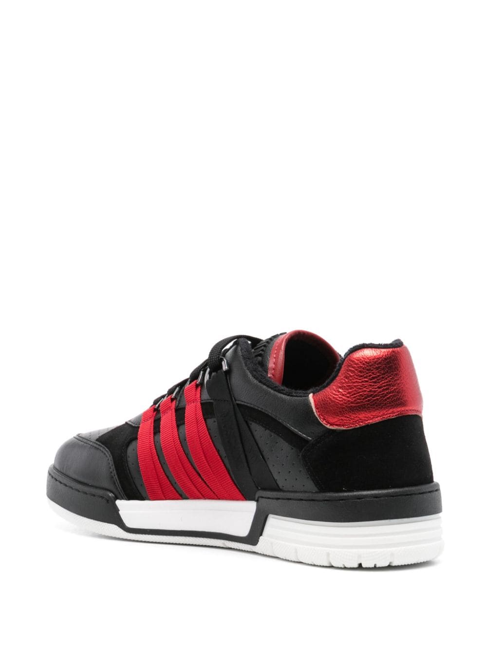 Panelled Calf Leather and Suede Sneakers