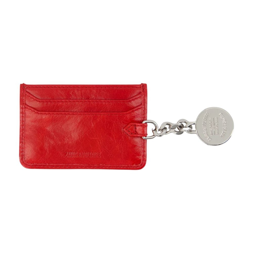 Sunny Pass Card Holder - Leather - Red
