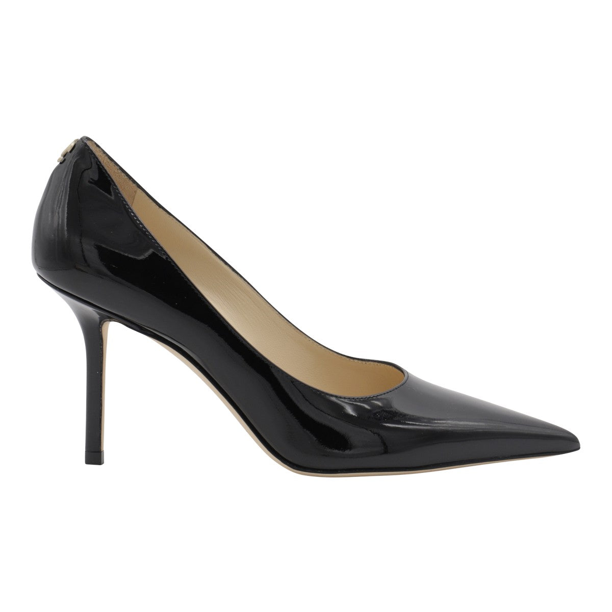 Pointed-Toe High Heel Shoe with Glossy Finish