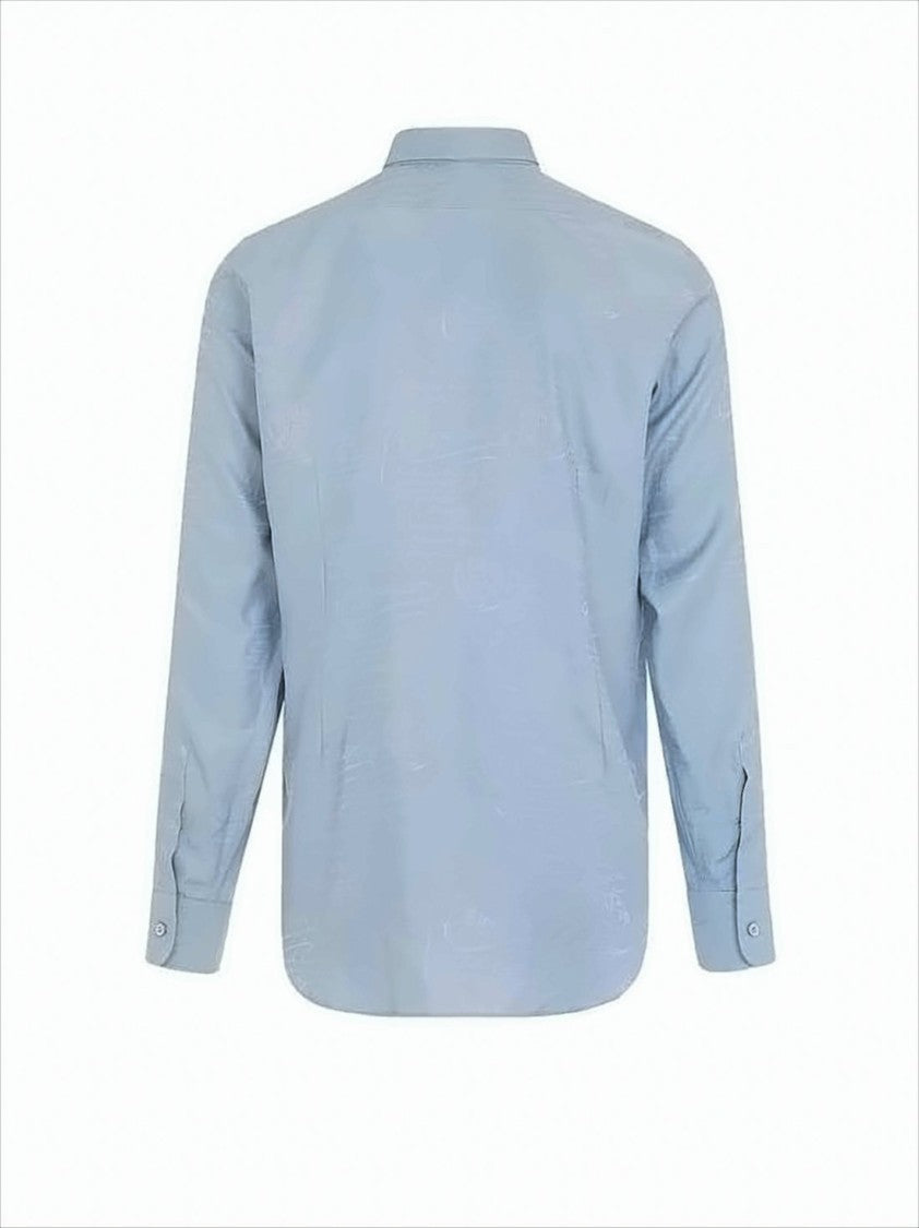 Long-Sleeve Silk and Cotton Shirt