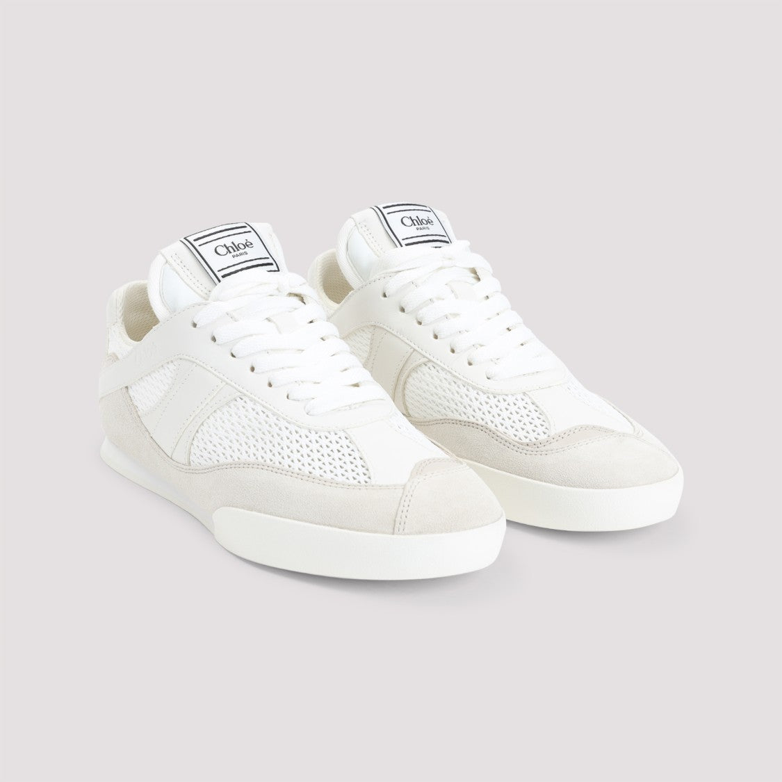 Nude Tone Sneakers with Mesh