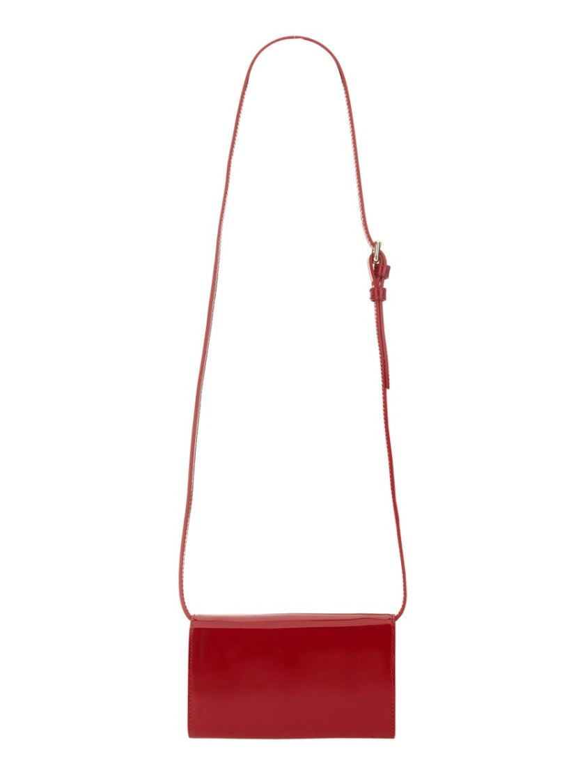 Compact Calfskin Shoulder Bag