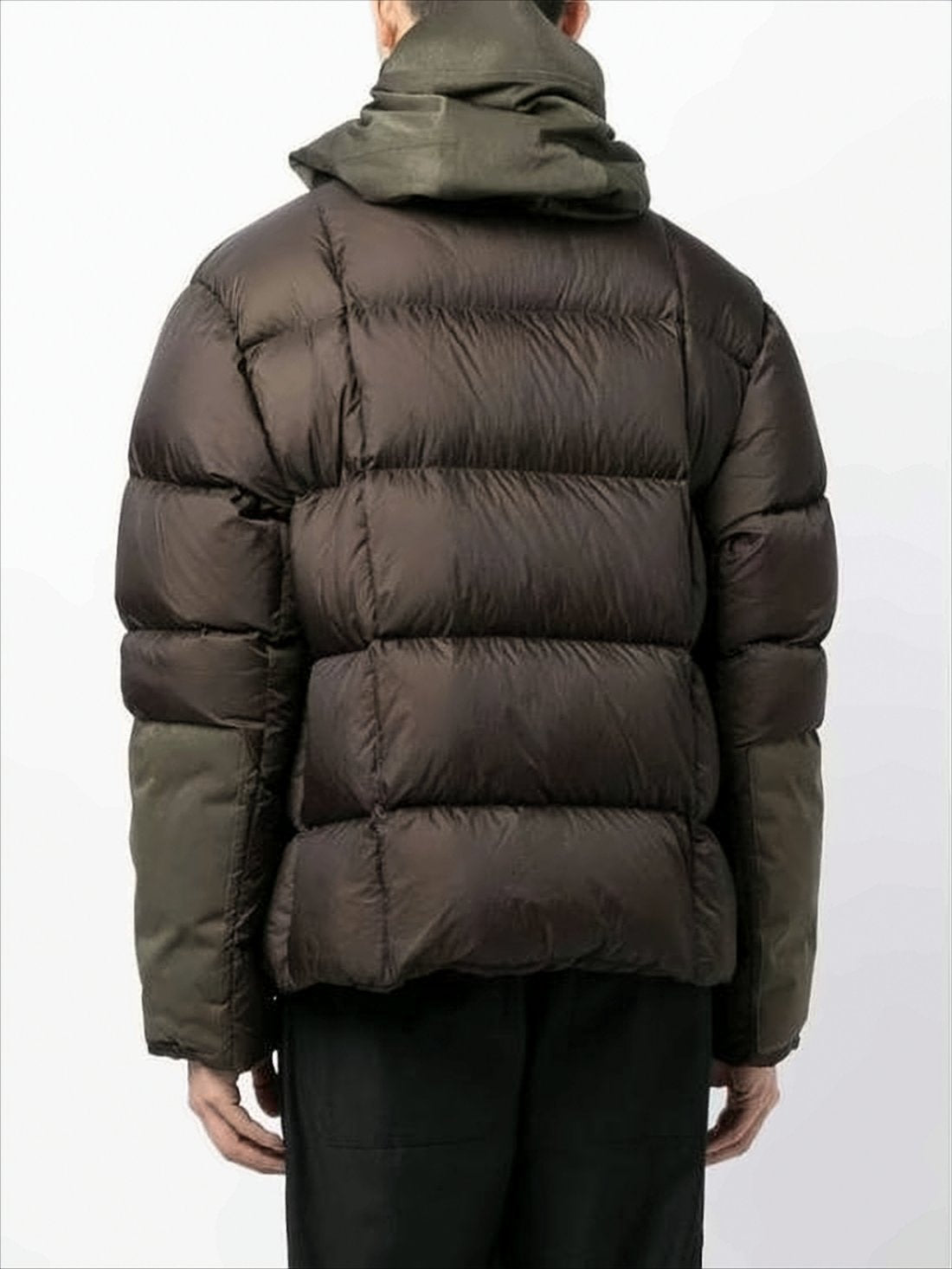 Quilted Brown Down Jacket